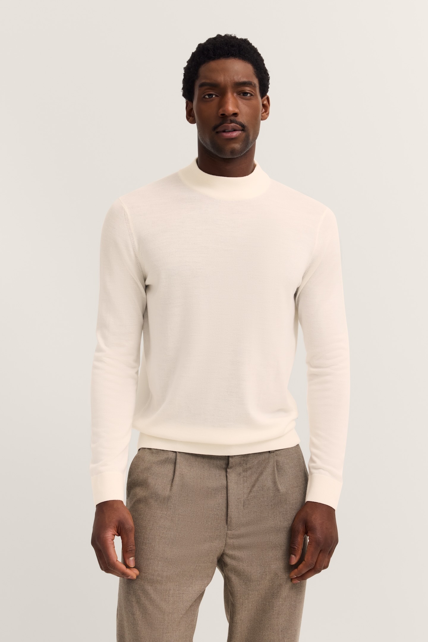 bugatti Rollkragenpullover "Regular Fit", aus Merino-Wolle-Seide-Mix günstig online kaufen