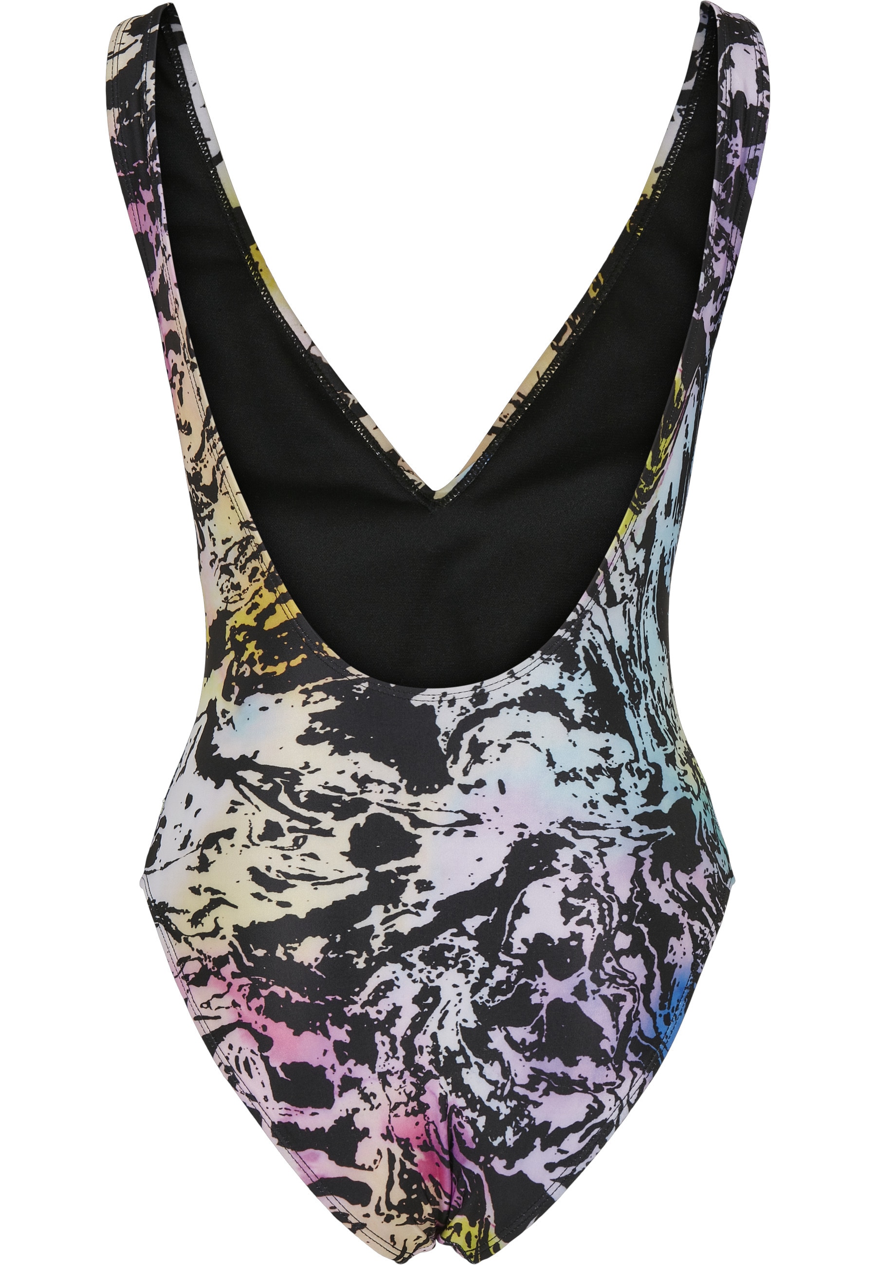 URBAN CLASSICS Monokini »Urban Classics Damen Ladies Recycled Pattern High Leg Swimsuit«