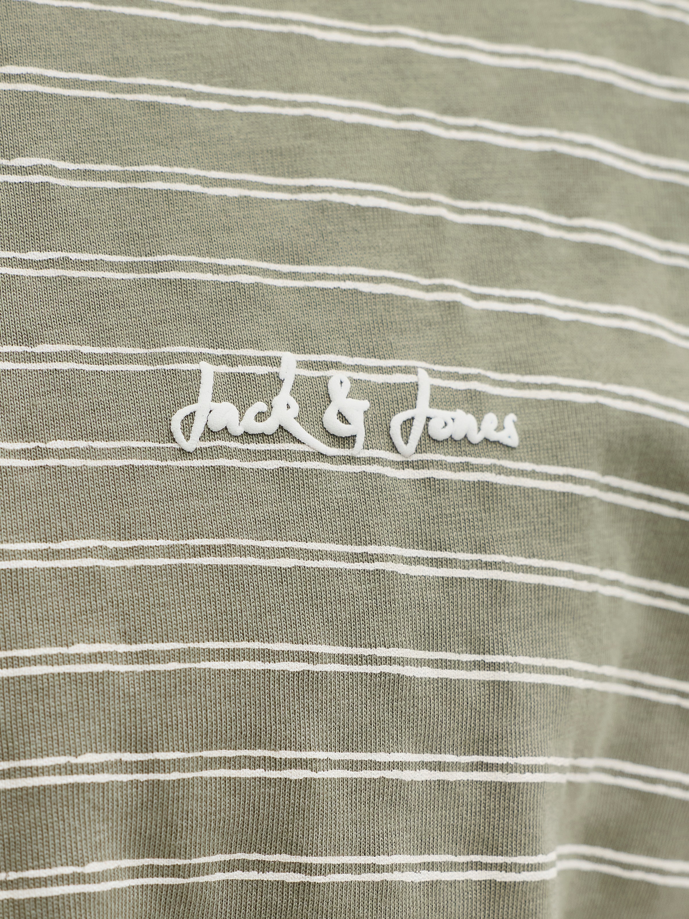 Jack & Jones Rundhalsshirt »JJDEVIN DAYTONA STRIPED TEE SS CREW NECK« Baumwollmischung, relaxed fit
