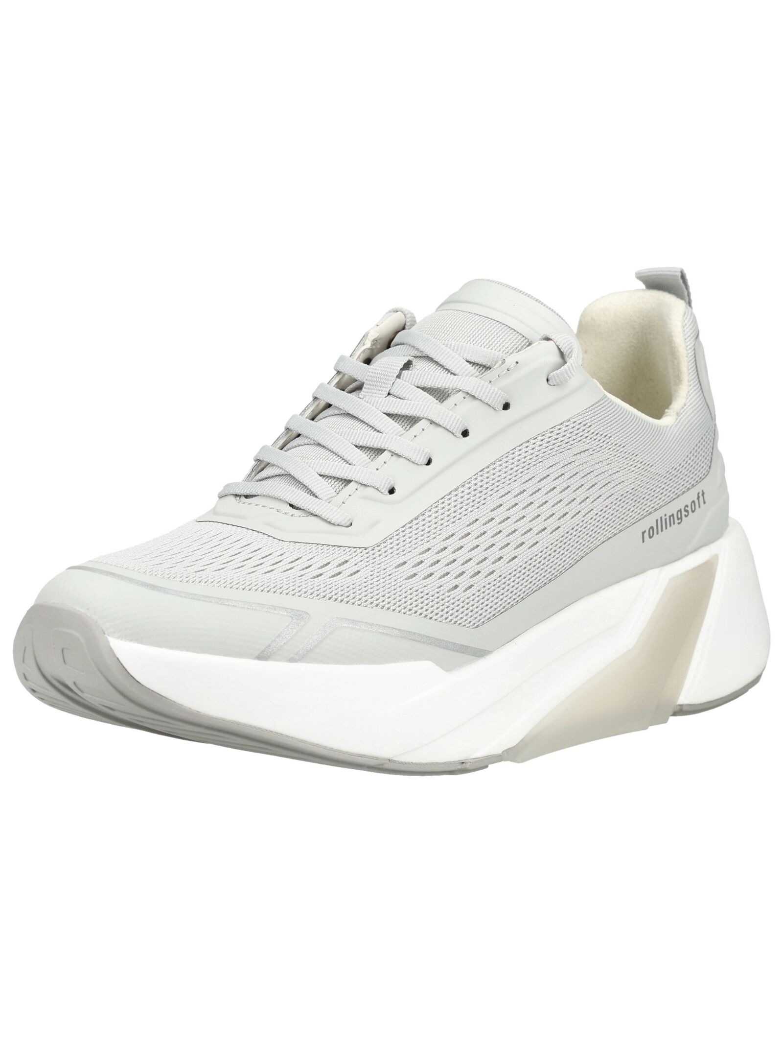 GABOR Damen Sneaker "Gabor Sneaker Mesh", Gr. 40, grau, Textil, Schuhe