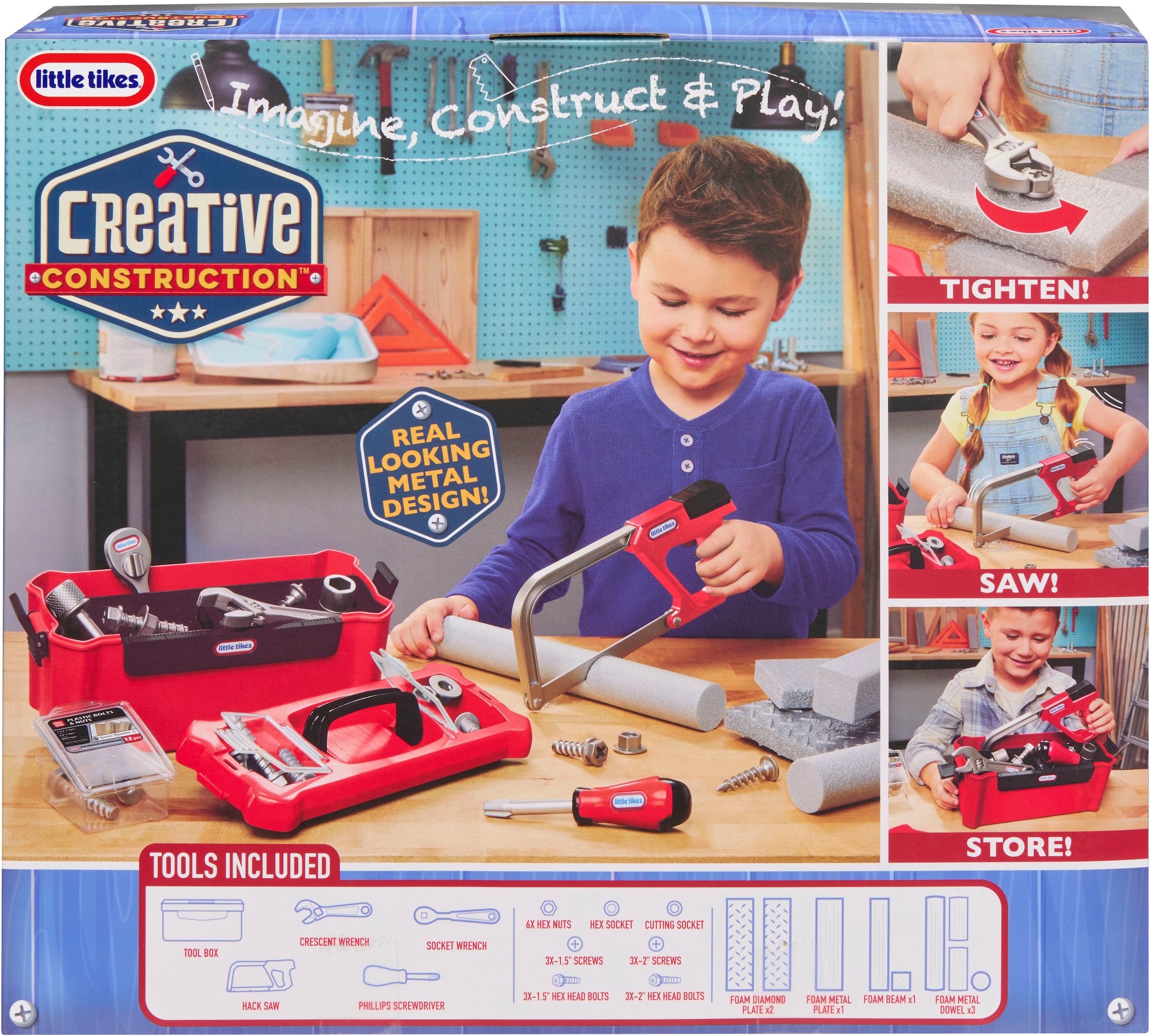 Little Tikes® Kinder-Werkzeug-Set »Creative Construction - Werkzeugkasten-Set«