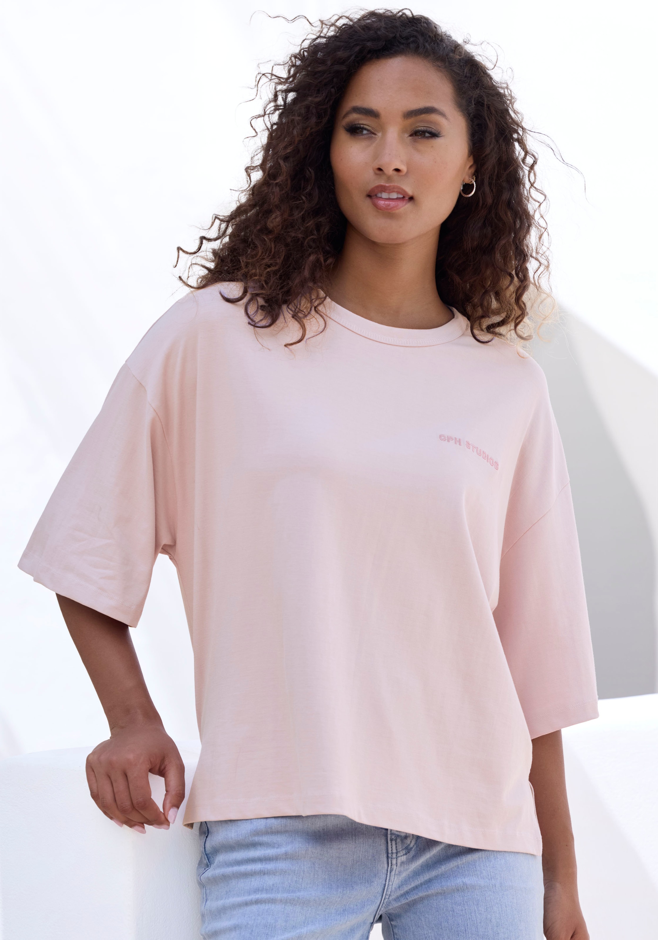 Copenhagen Studios Oversize-Shirt »mit aukšta kokybė Logo...