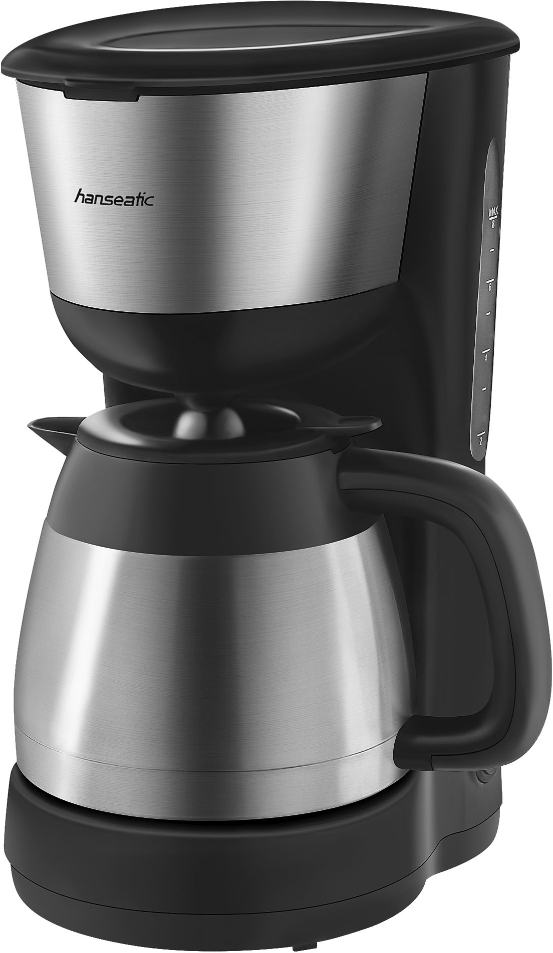 Hanseatic Filterkaffeemaschine „88362126“, 1 l Kaffeekanne, Papierfilter, 1×4