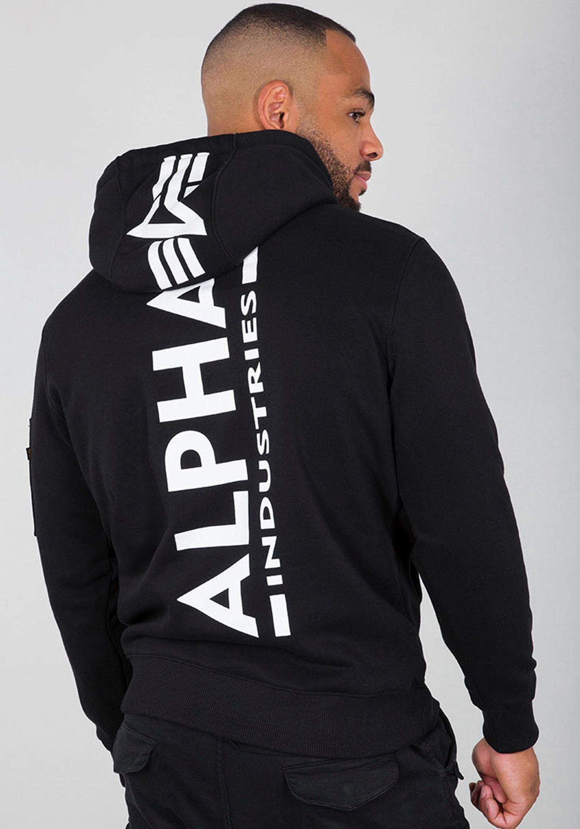 Black Alpha BAUR PRINT Kapuzensweatshirt Industries HOODY« | Friday »BACK
