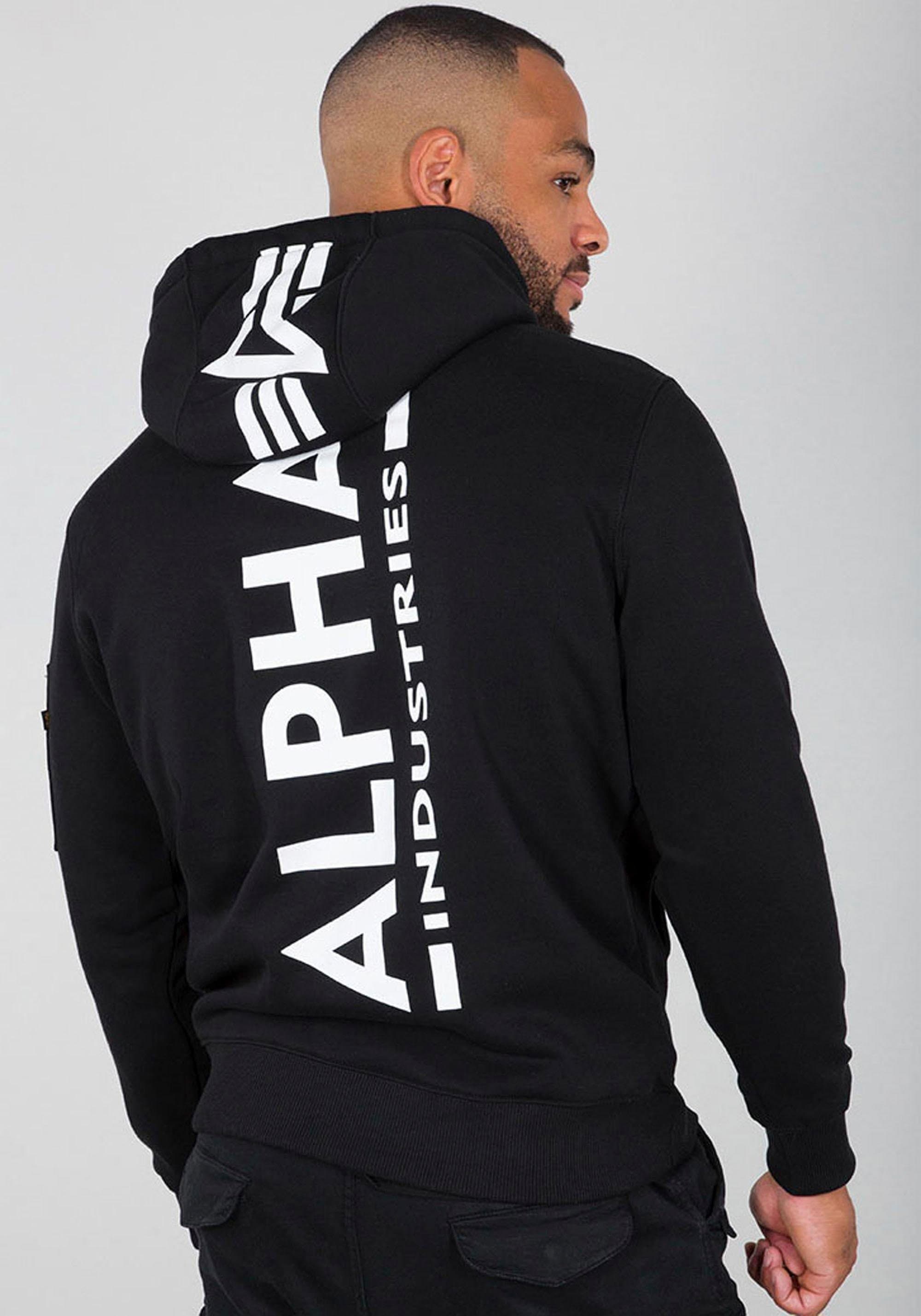 Friday HOODY« Kapuzensweatshirt BAUR »BACK PRINT Industries | Black Alpha