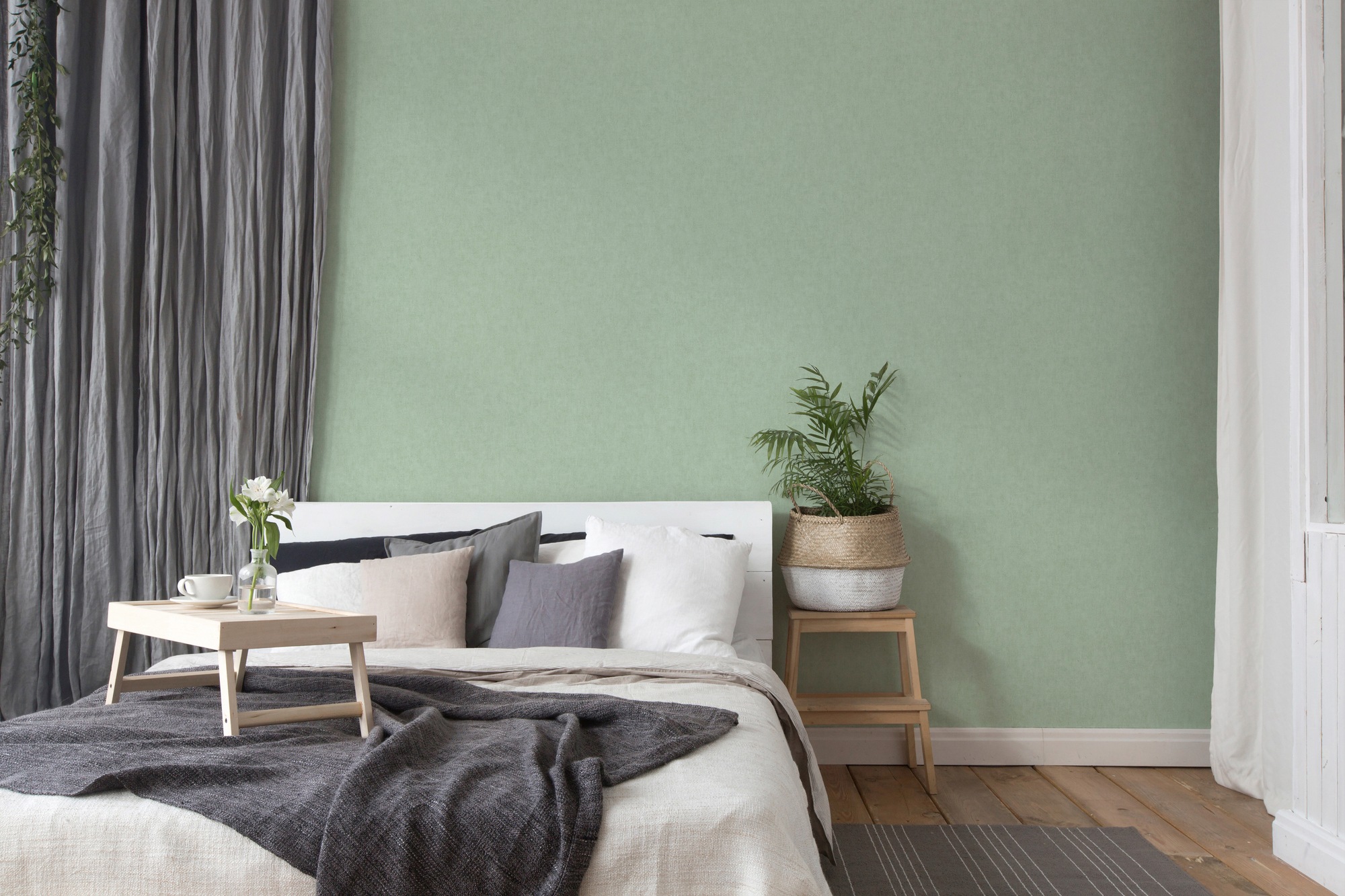 A.S. Création Vliestapete »Geo Nordic«, einfarbig-unifarben-uni, Tapete Uni einfarbig Tapeten Wohnzimmer Schlafzimmer Küche modern Büro