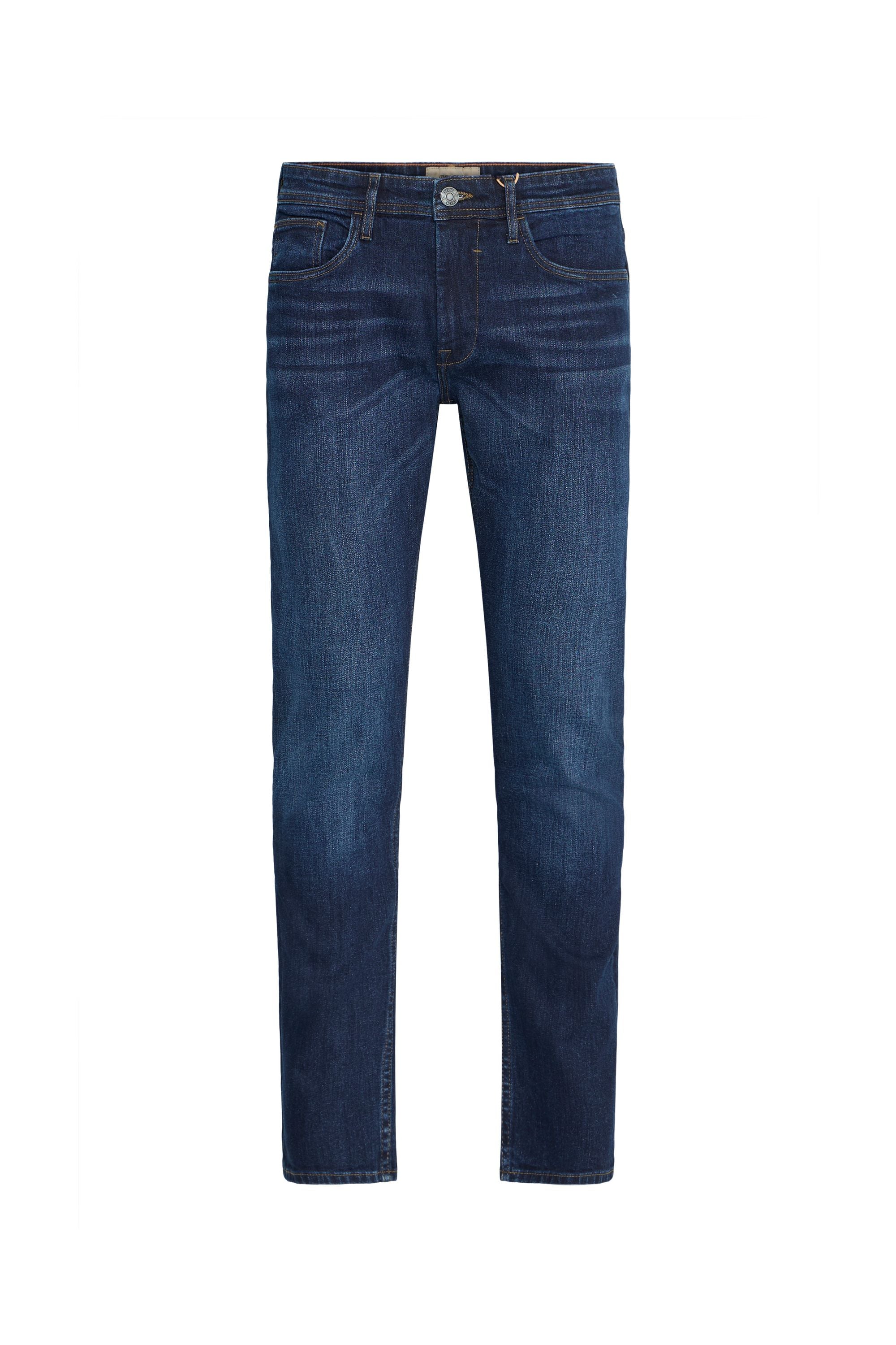 Slim-fit-Jeans BLEND "BHTwister", Herren, Gr. 30, Länge 32, denim dunkelblau, Denim/Jeans, 98% Baumwolle, 2% Elasthan, unifarben, normal lang, Jeans Slim-fit-Jeans, Jeanshose mit normalem Bund und schmalem Bein - Twister Fit