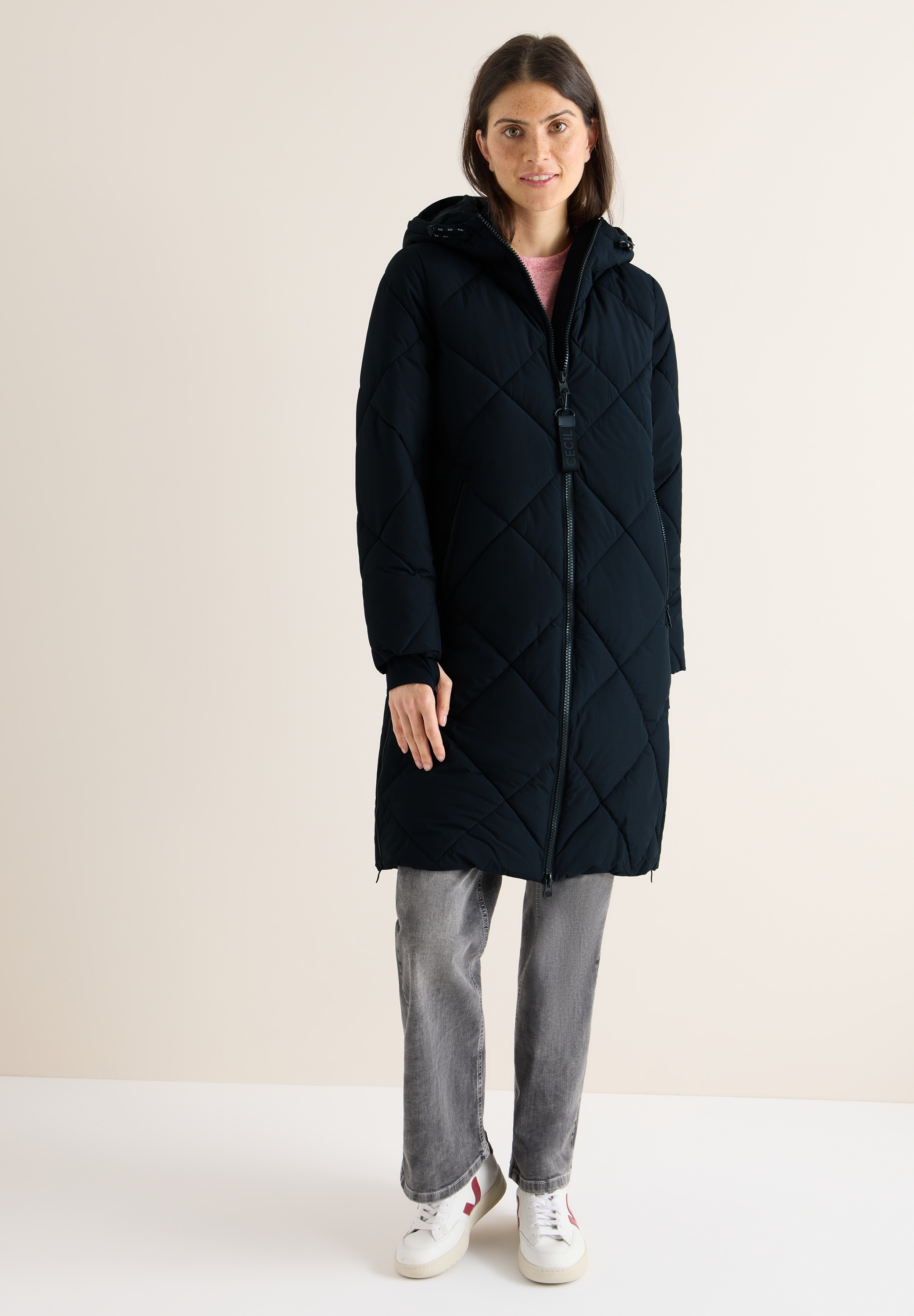 Thumbnail - Cecil Steppmantel mit Kapuze