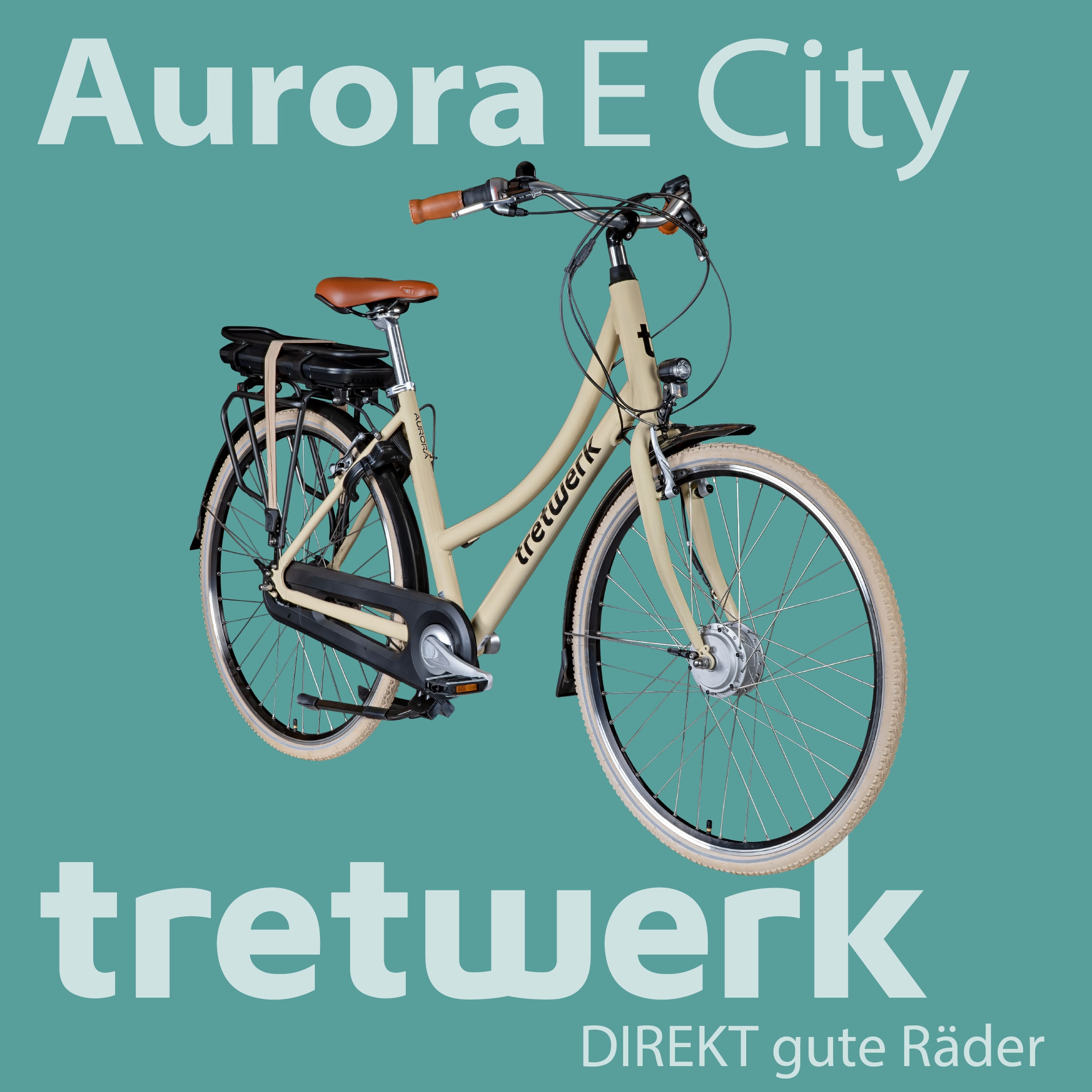 Tretwerk E-Bike »Aurora«, 7 Gang, Frontmotor 250 W