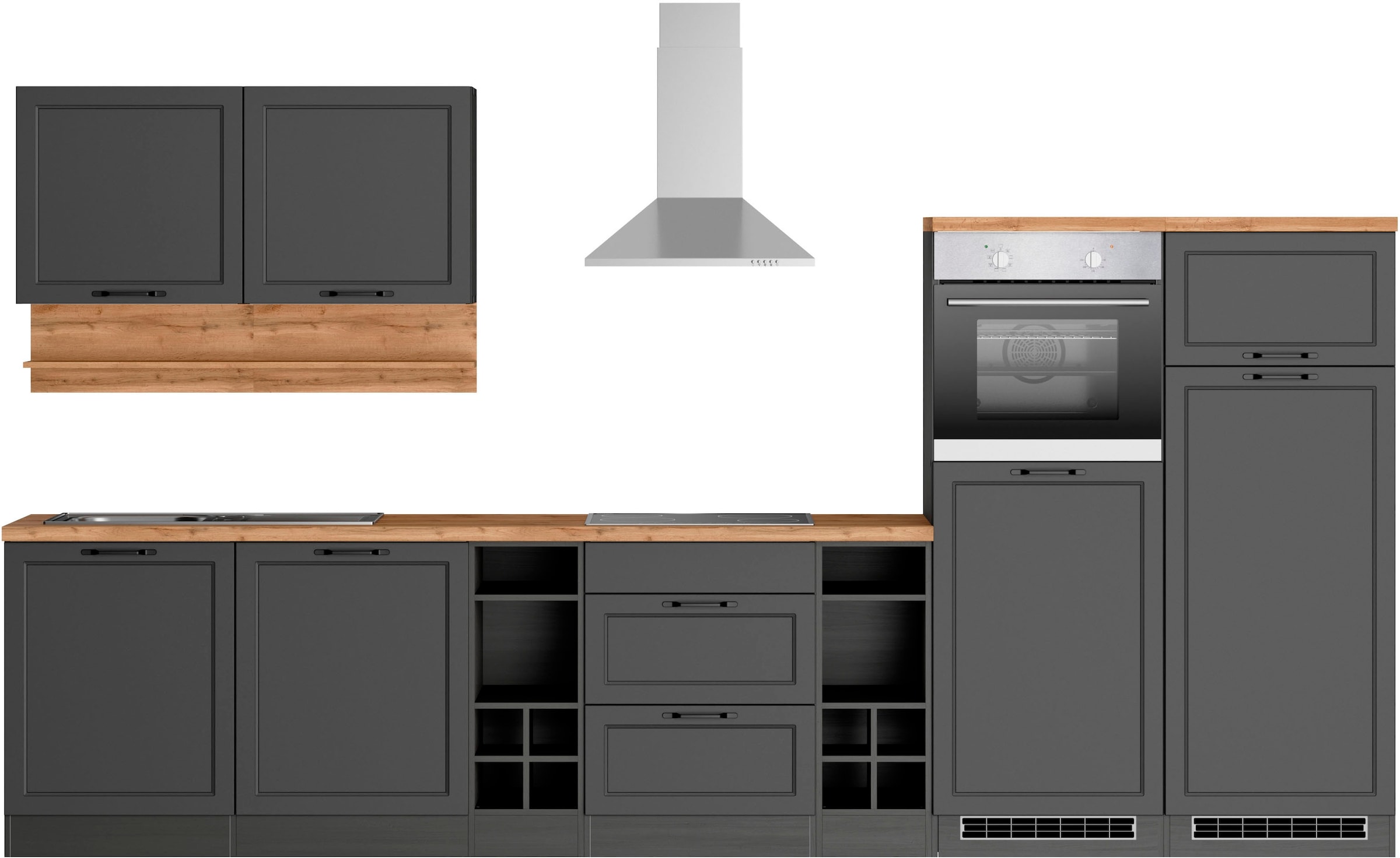 KOCHSTATION Küche »KS-Lana«, 360 cm breit, wahlweise mit oder ohne E-Geräte