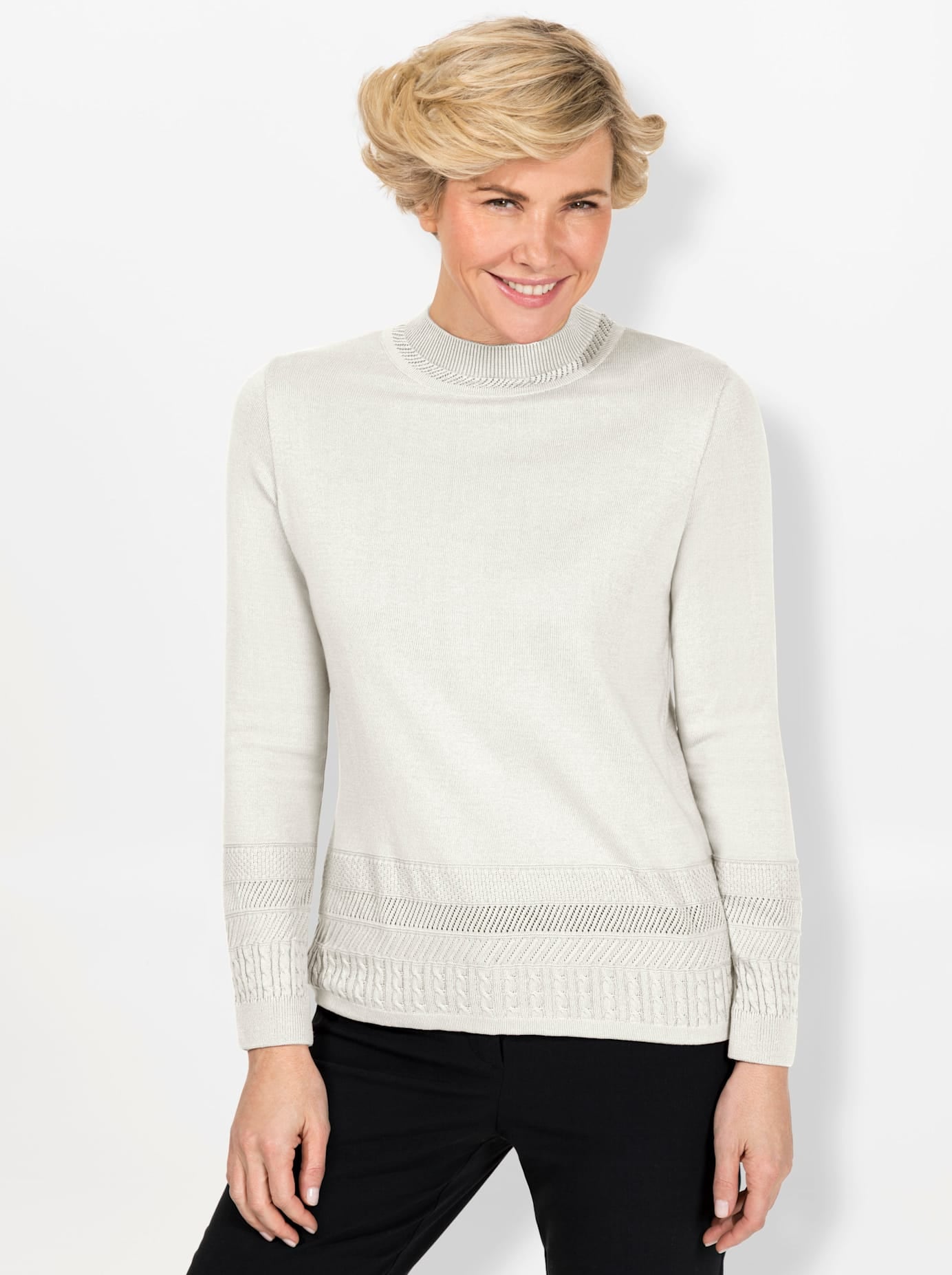 Classic Stehkragenpullover "Pullover" günstig online kaufen