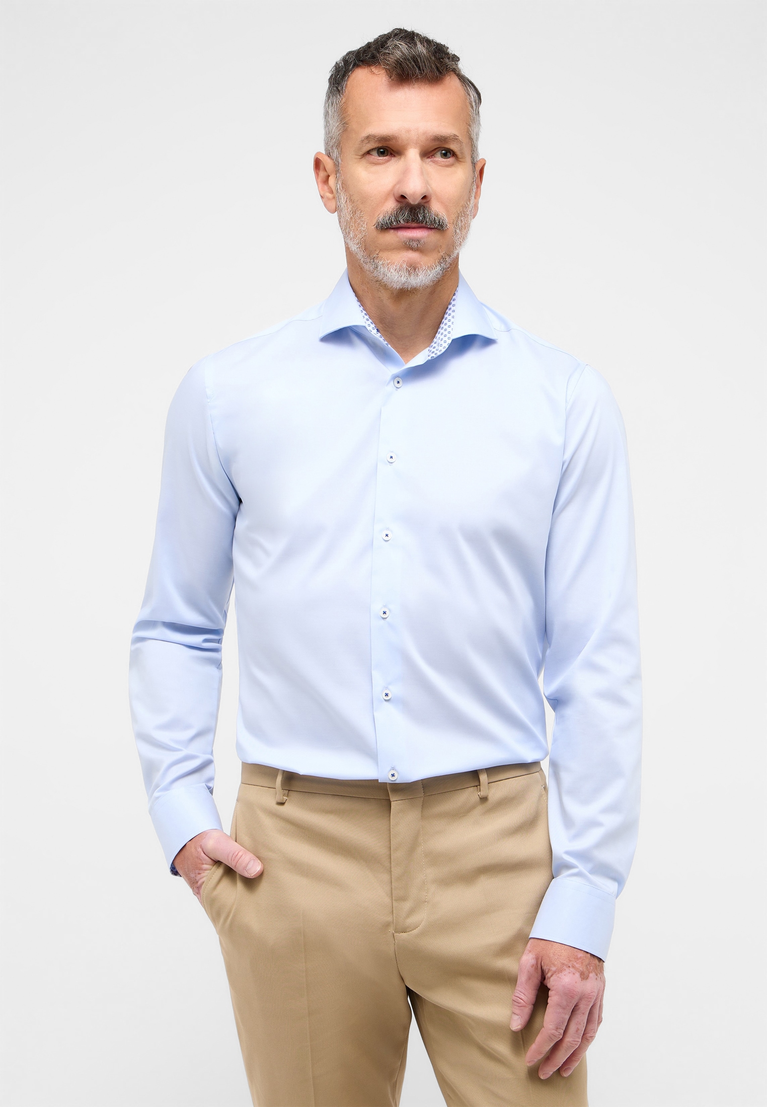 Eterna Langarmhemd "SLIM FIT" NON IRON (bügelfrei) günstig online kaufen