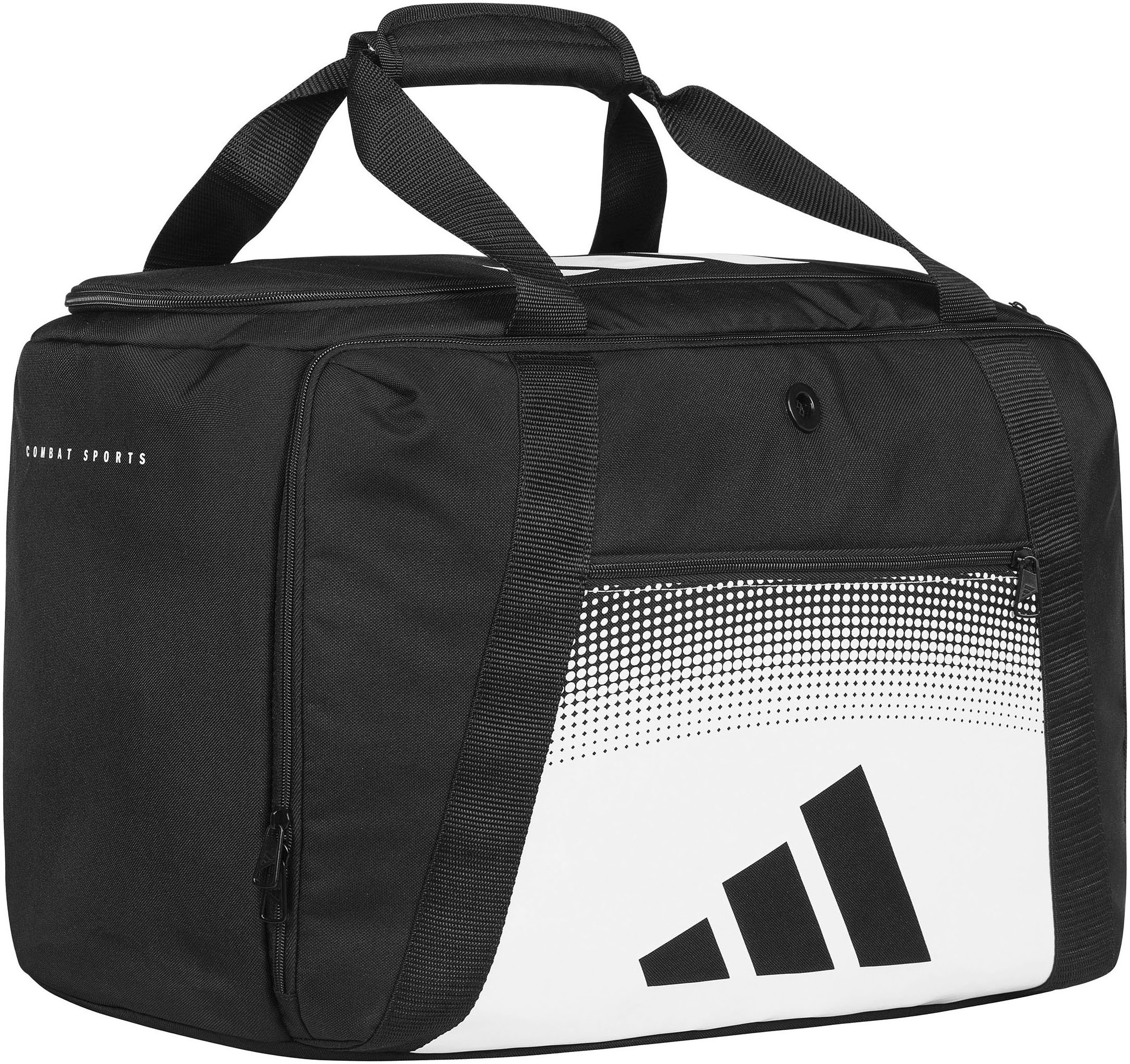 adidas Performance Sporttasche »adidas Duffle Combat Sports black/white M«, Belüftetes und wasserdichtes Fach, verhindert Geruchsbelästigung