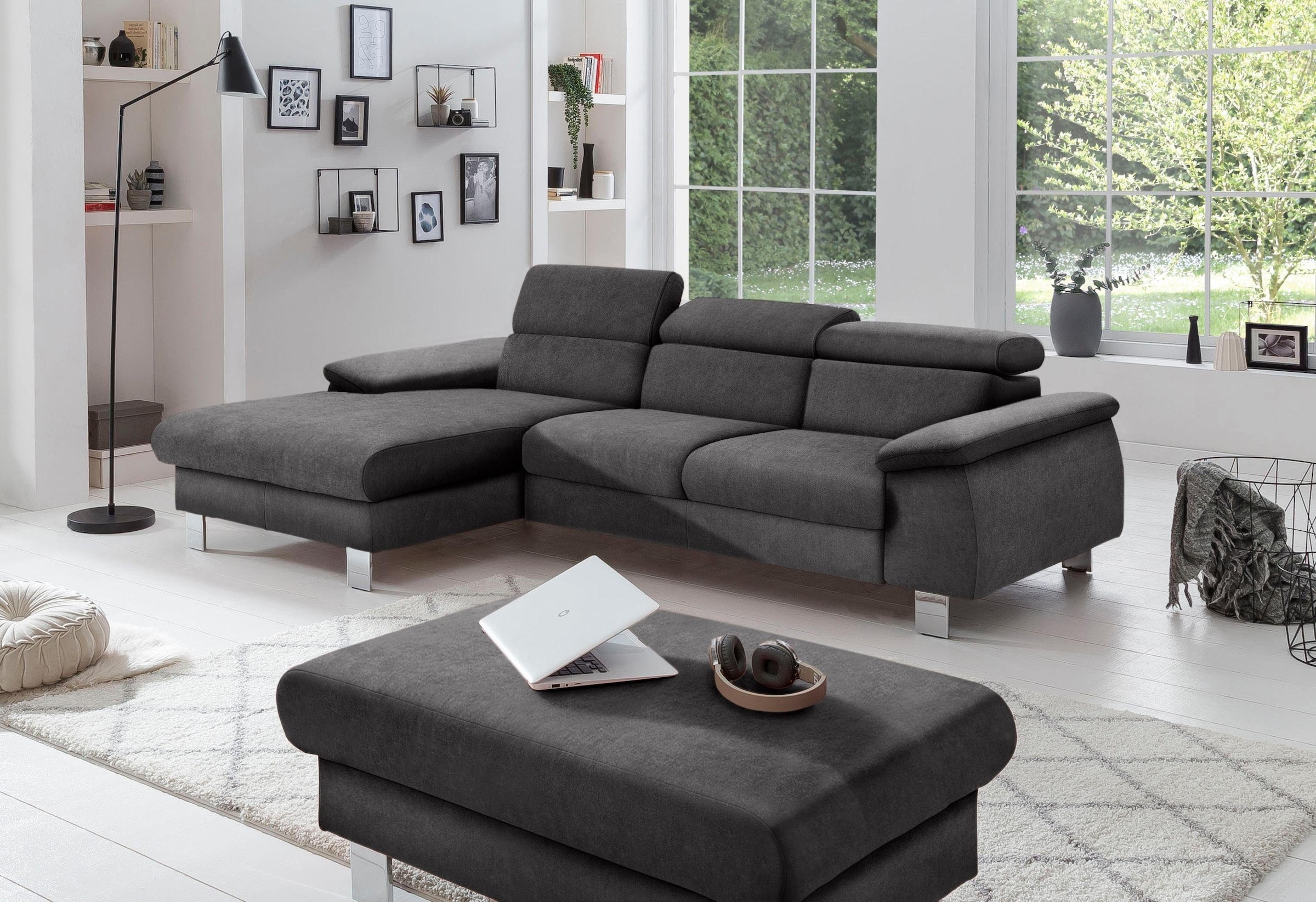 COTTA Polstergarnitur "Komaris L-Form", (Set), Set bestehend aus: Ecksofa m günstig online kaufen