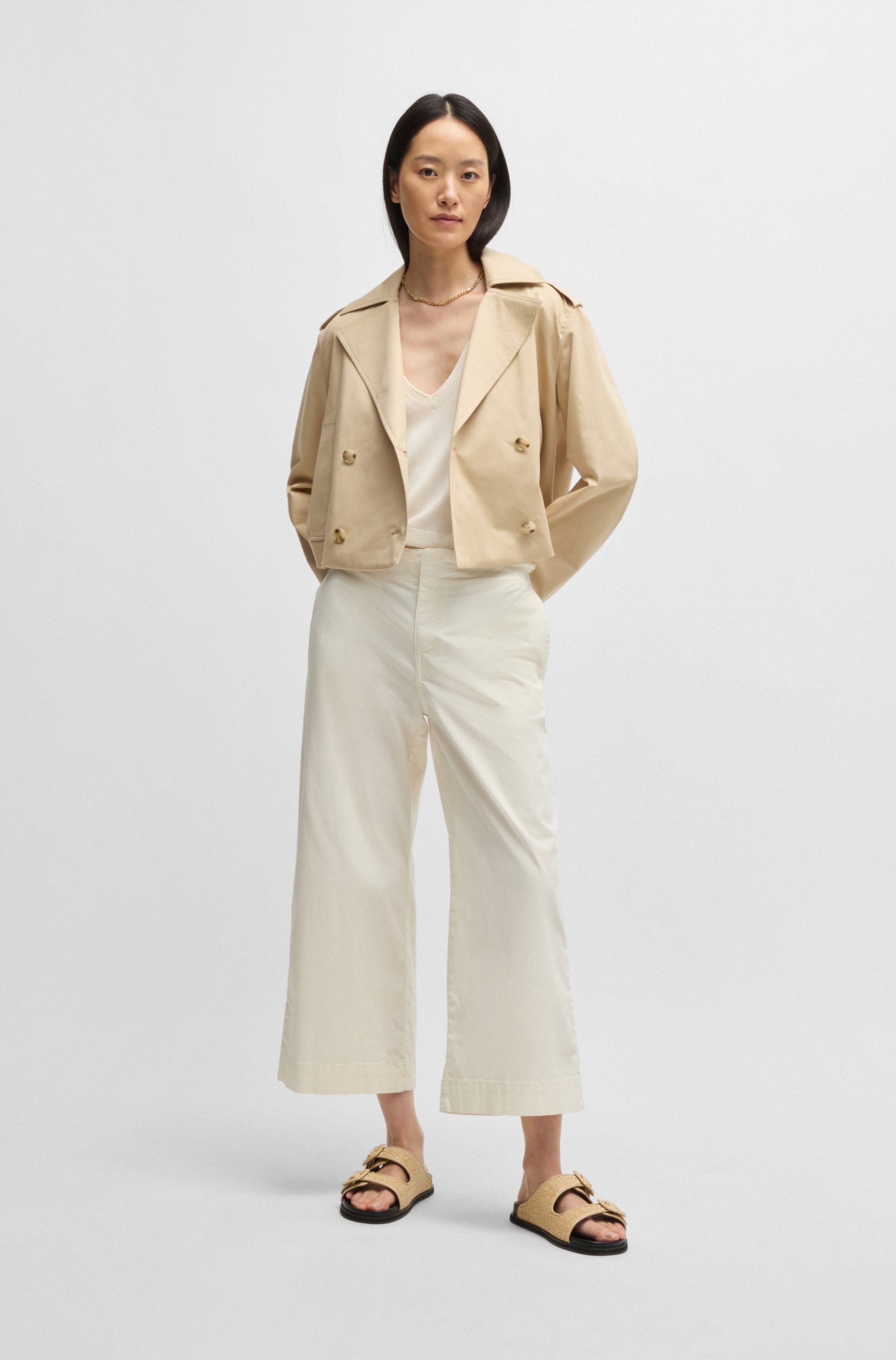 BOSS ORANGE Culotte »Tahiana Premium Damenmode«, in weiter Beinform