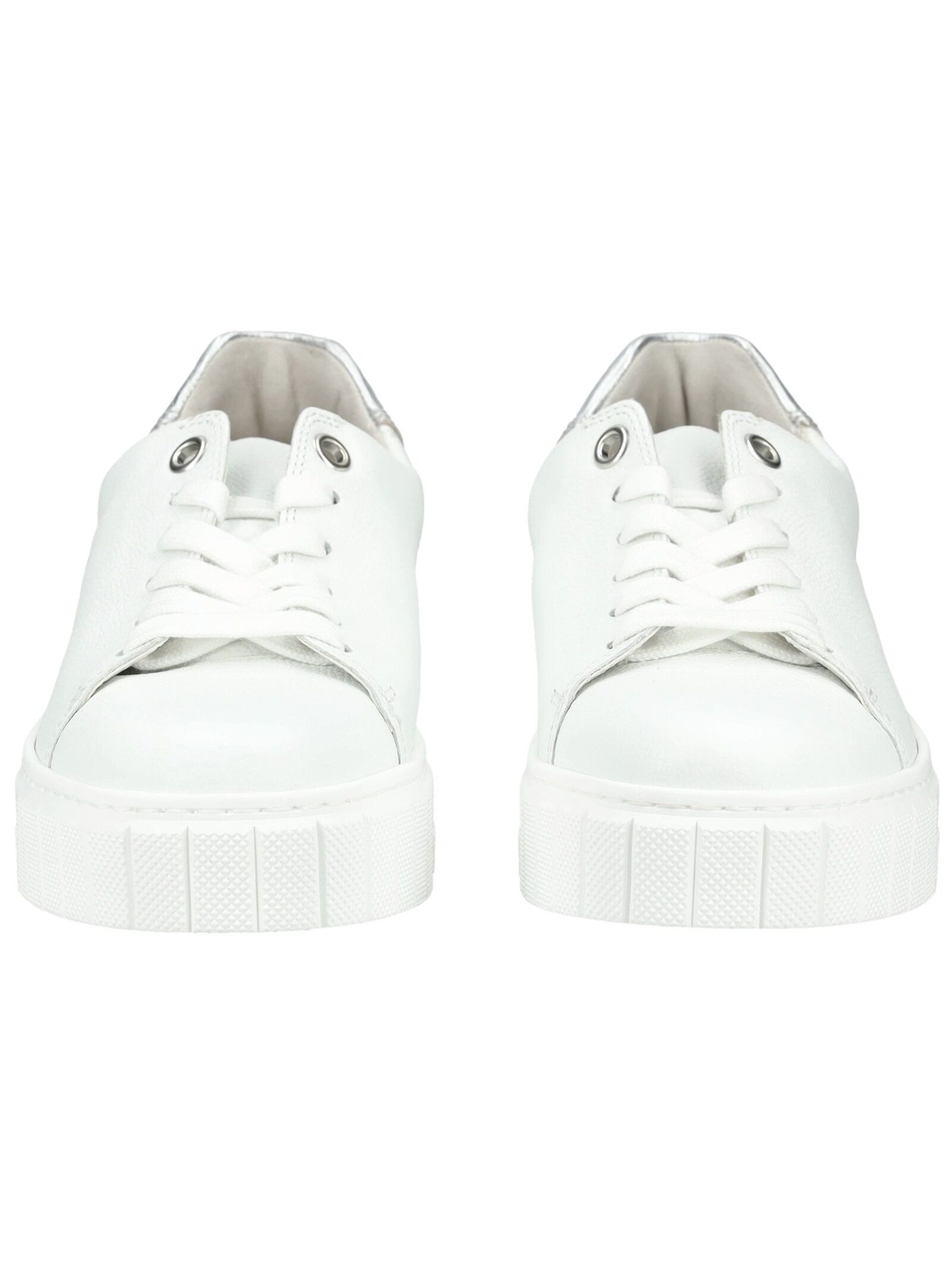 Gabor Comfort Sneaker Leather Women's White/Silver Size 38 2