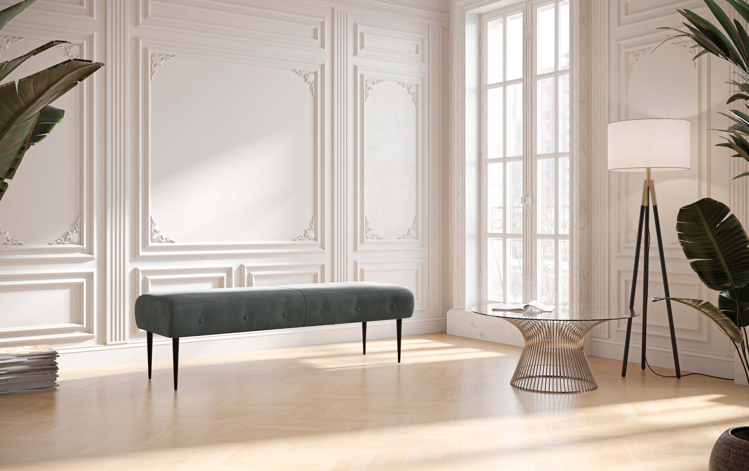 Home affaire 2,5-Sitzer "Amber" mit Knopfheftung,in verschieden Stoffarten günstig online kaufen