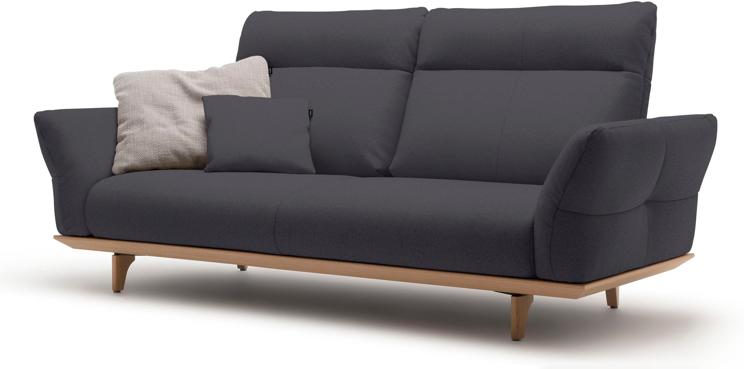 Creation BY ROLF BENZ 3-Sitzer "CR.460" Sockel in Eiche, Füße Eiche natur, günstig online kaufen