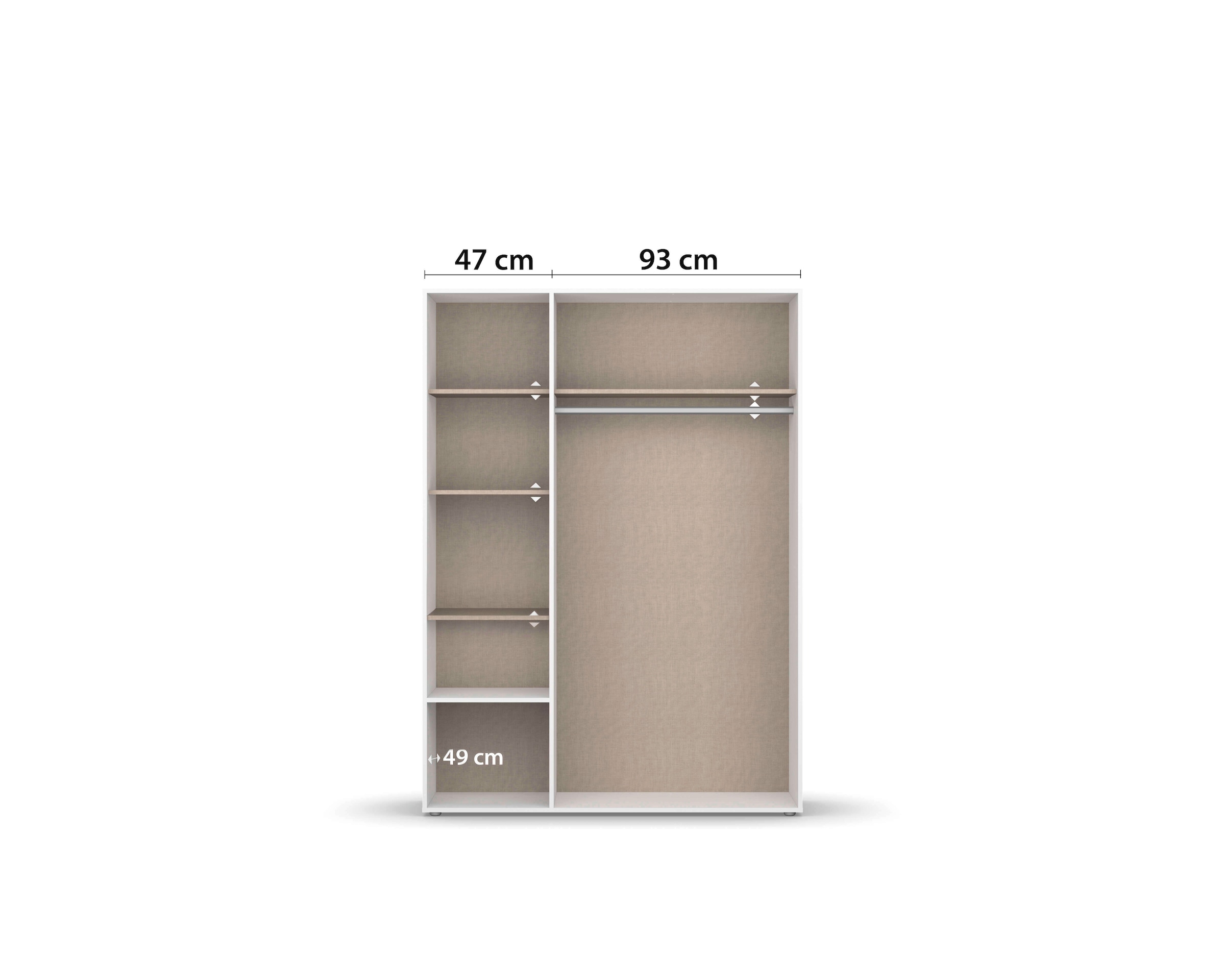 INOSIGN BY RAUCH Kleiderschrank »Schrank Garderobe Schlafzimmer Stauraum PAULLY TOPSELLER Wäscheschrank«, (mit 3 unterschiedlichen Griff-Varianten) 3 Griffvarianten MADE IN GERMANY