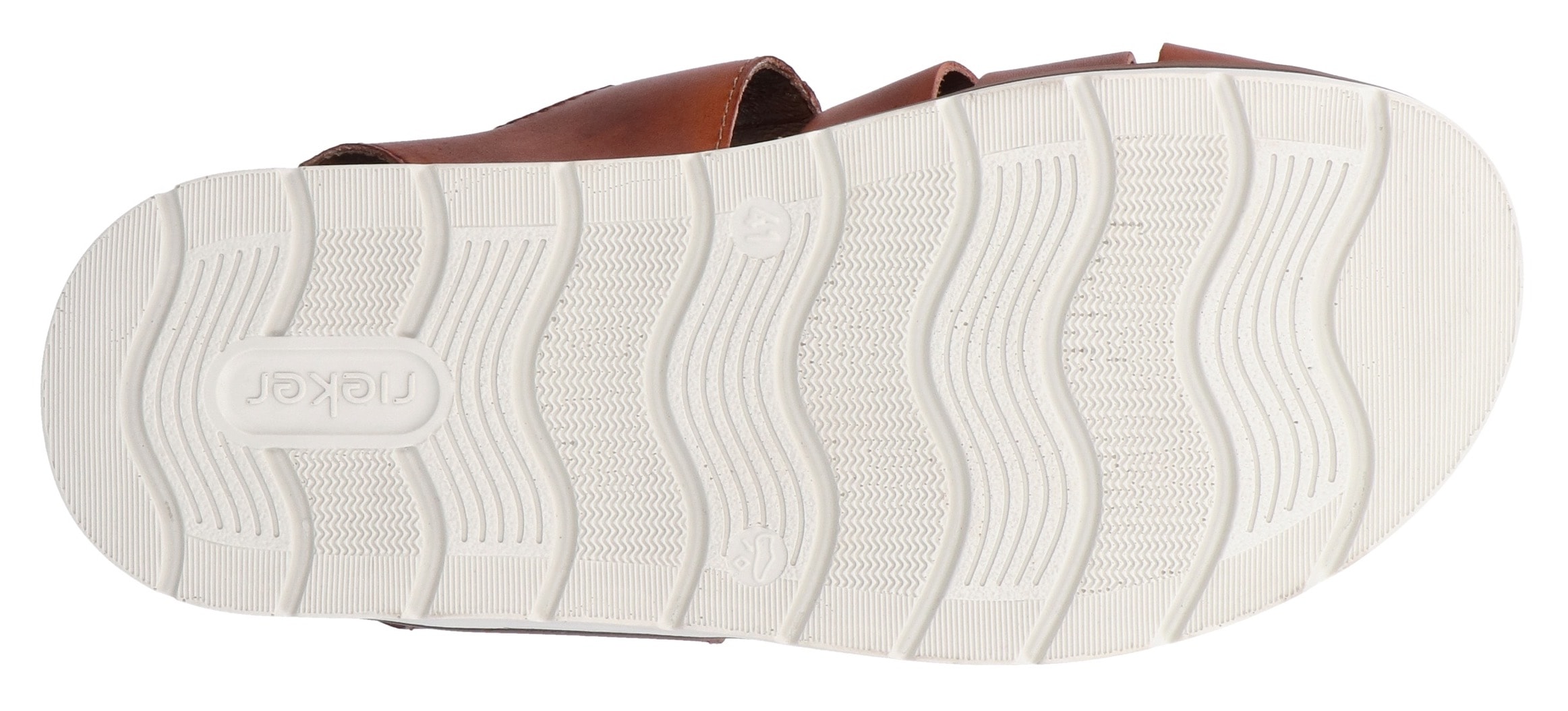 Rieker Sandale, Sommerschuh, Strandschuh, Klettschuh mit vorgeformtem Fußbett