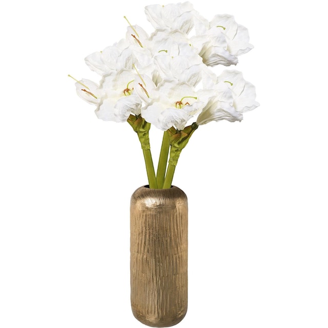 Creativ deco Vase, 1 St., (Set, | Dekovase BAUR mit 4 hochwertiger Amaryllisstengel), Amaryllis 3 »Weihnachtsdeko«