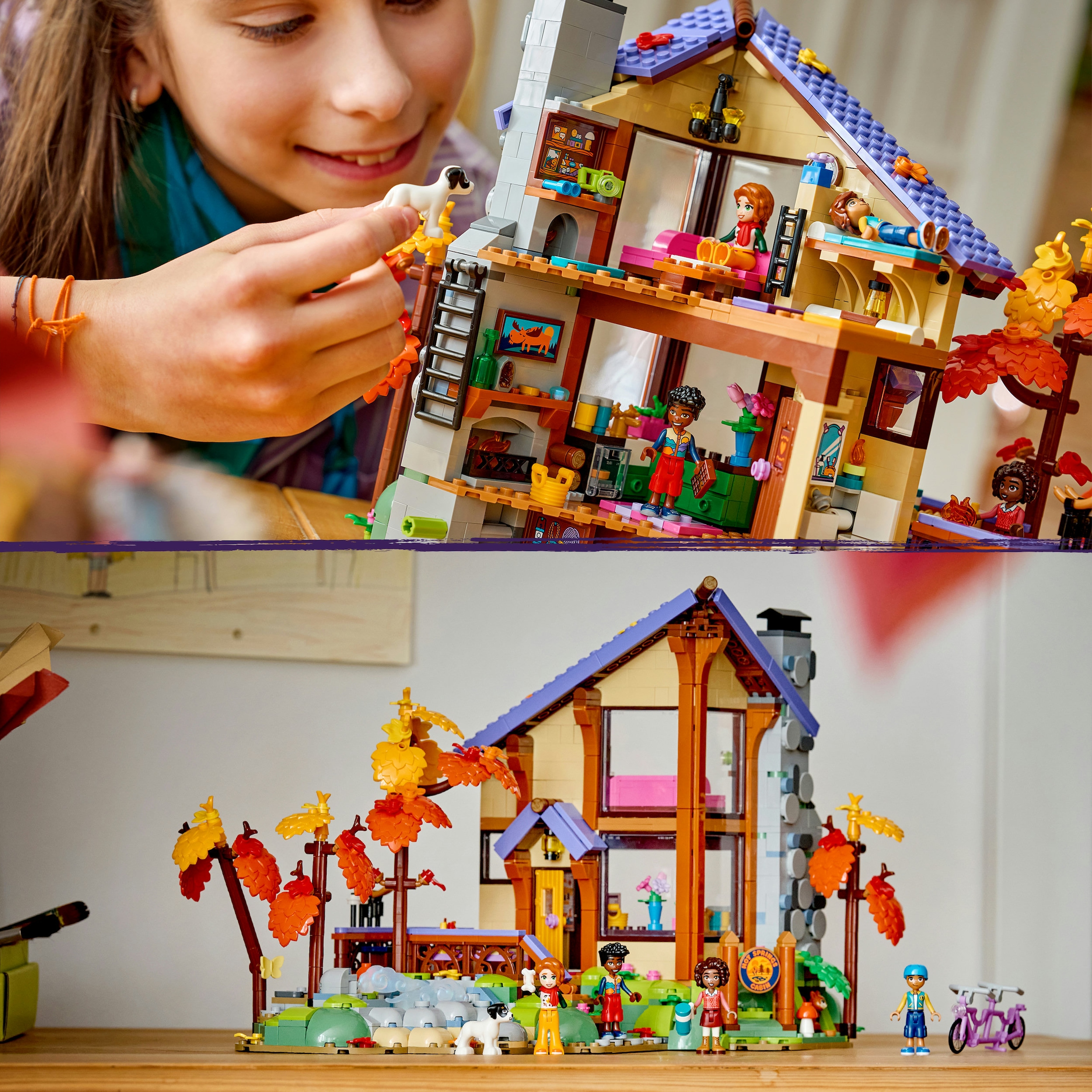 LEGO® Konstruktionsspielsteine »Gemütliche Hütte im Herbstwald (42705), LEGO Friends« Made in Europe