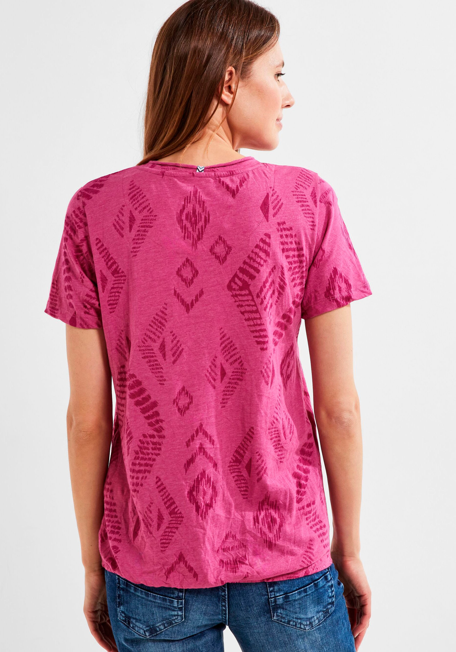 Cecil T-Shirt, mit | Knotendetail BAUR bestellen