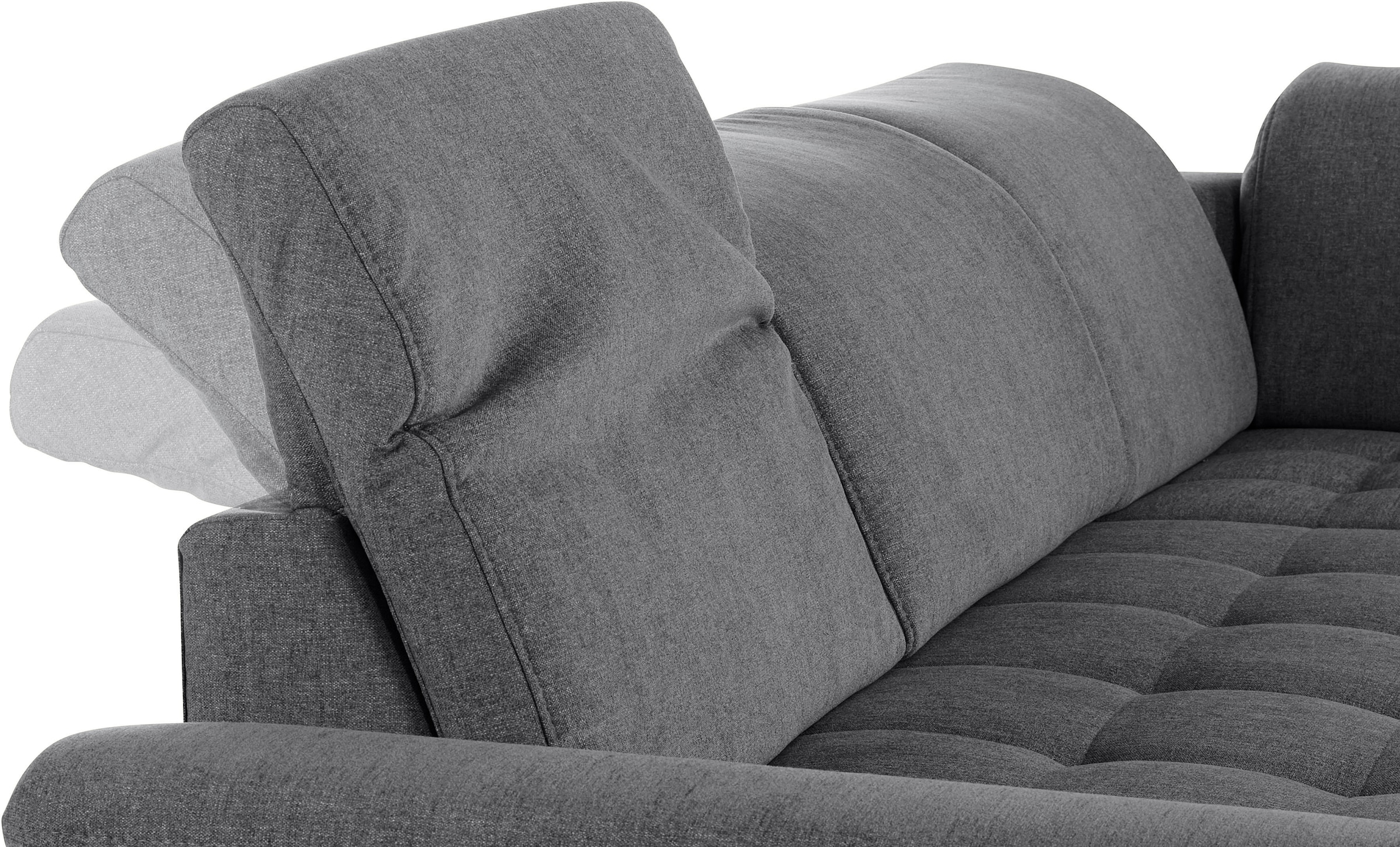 INOSIGN Ecksofa »Fresh L-Form«, Federkern, wahlweise Kopfteilverstellung und motorischer Vorziehsitz