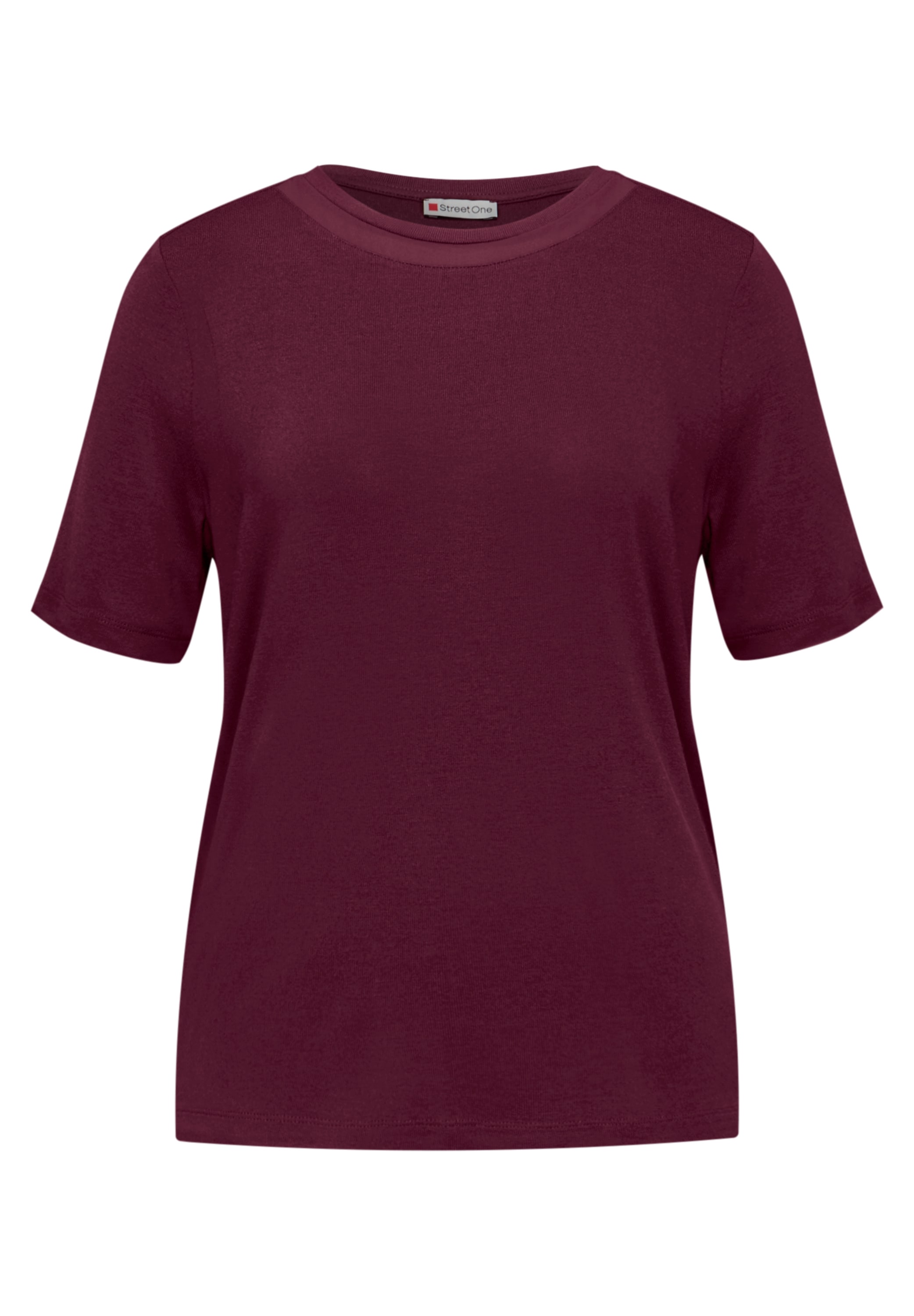 STREET ONE T-Shirt aus strecthigem Viskosematerial