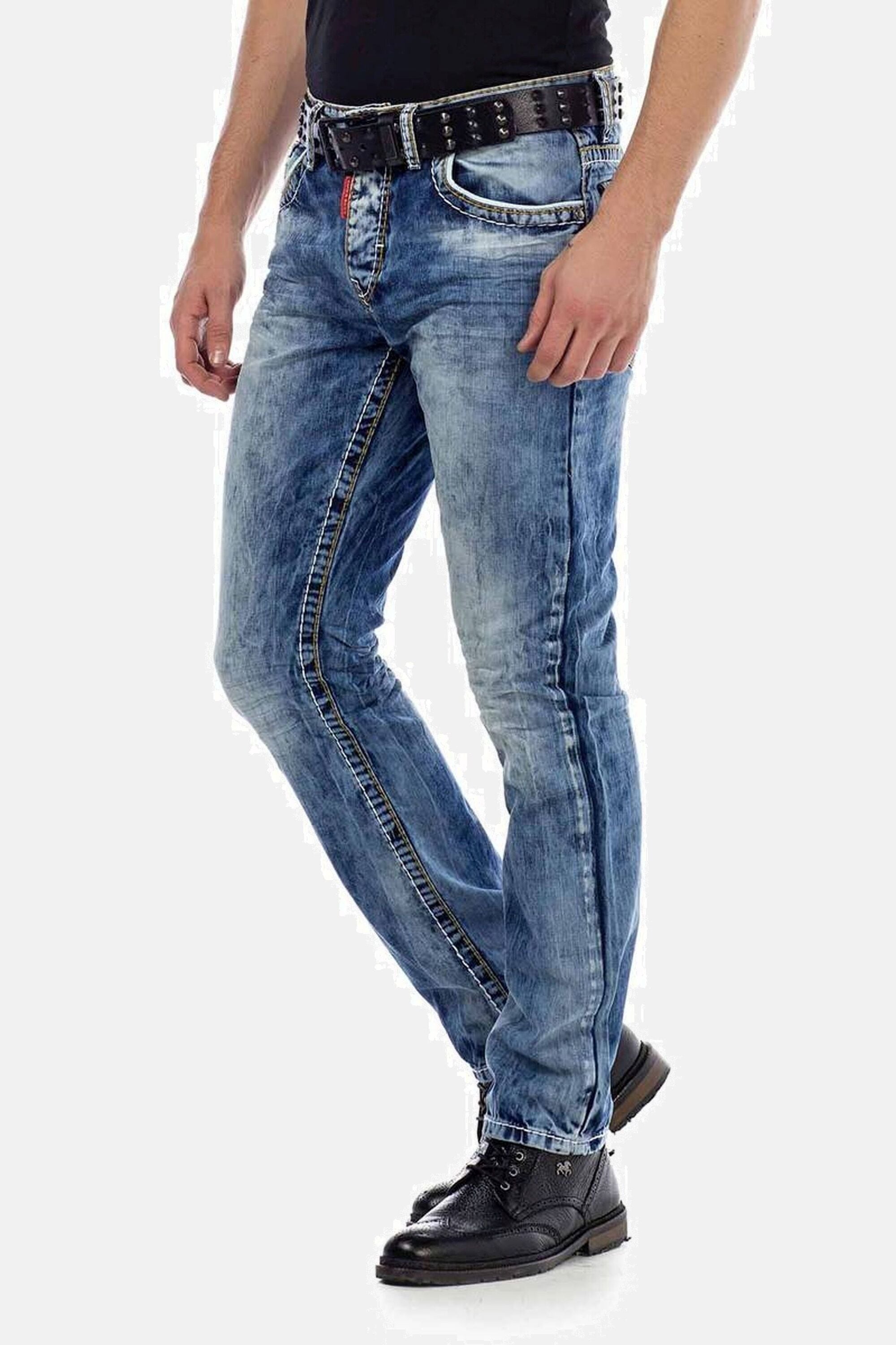 Cipo & Baxx Slim-fit-Jeans »Jeans«, mit Kontrastnähten, CD-434