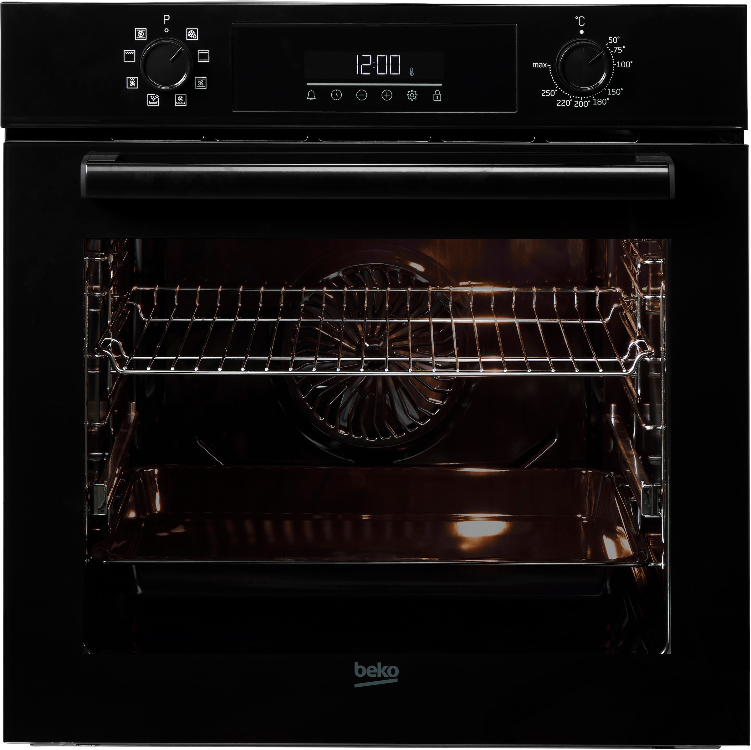 BEKO Elektro-Herd-Set »BBSM11340B« mit 1-fach-Teleskopauszug AeroPerfect