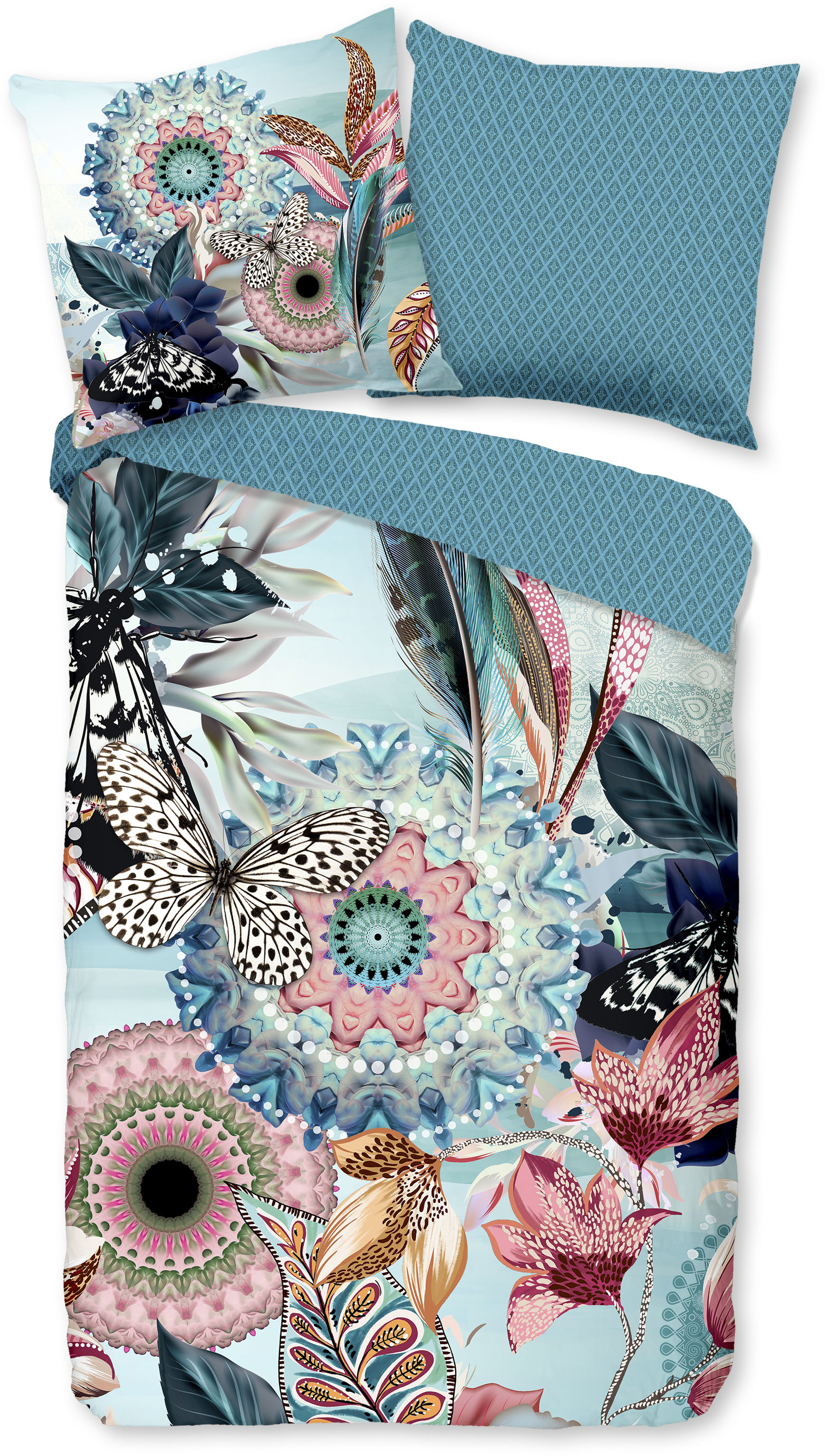 hip Wendebettwäsche "MAXIMILIAN" 2 Stk. tlg. Mako-Satin, 135x200, Reißversc günstig online kaufen