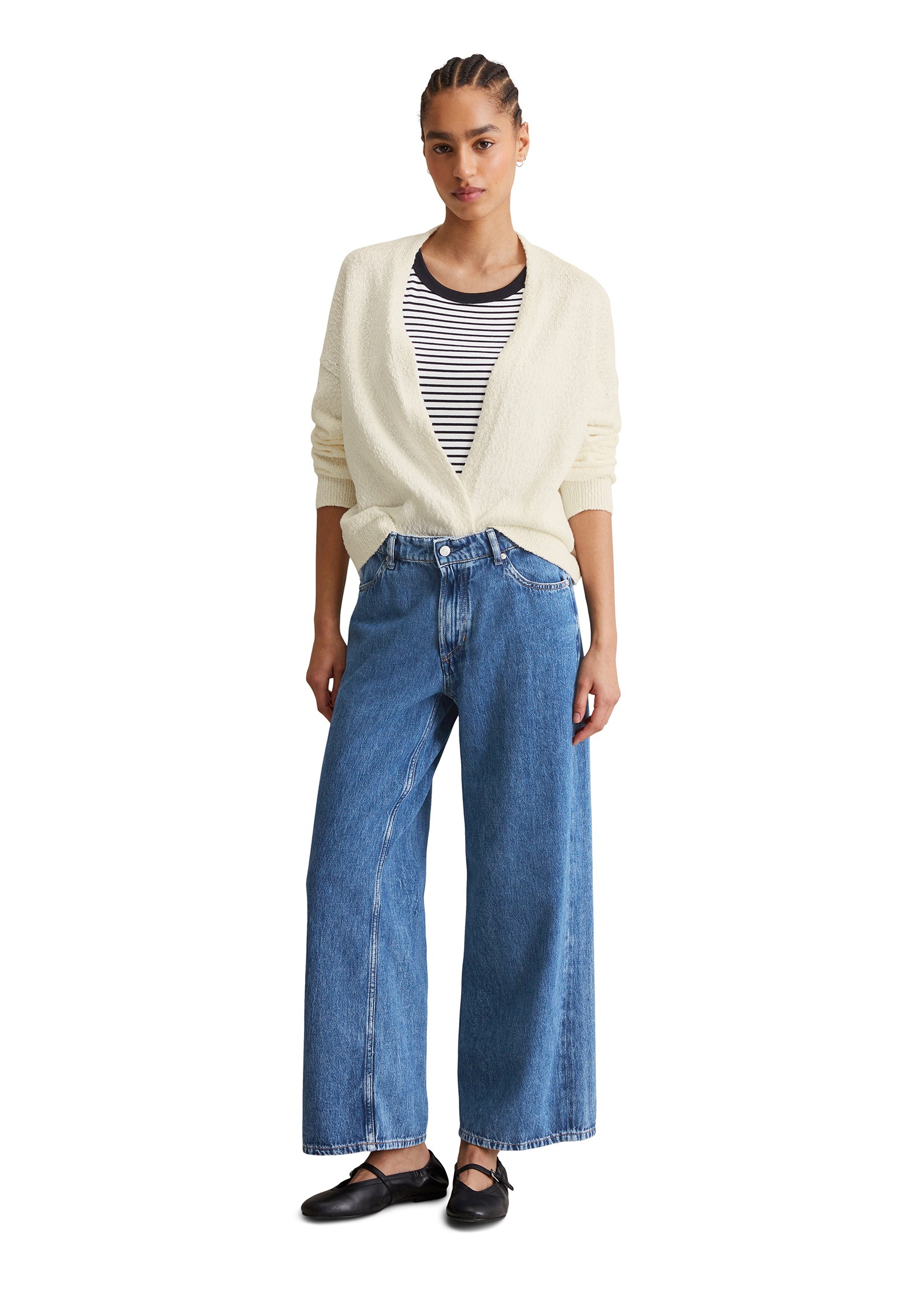 Marc O'Polo DENIM Cardigan »aus Cotton-Slub-Garn«