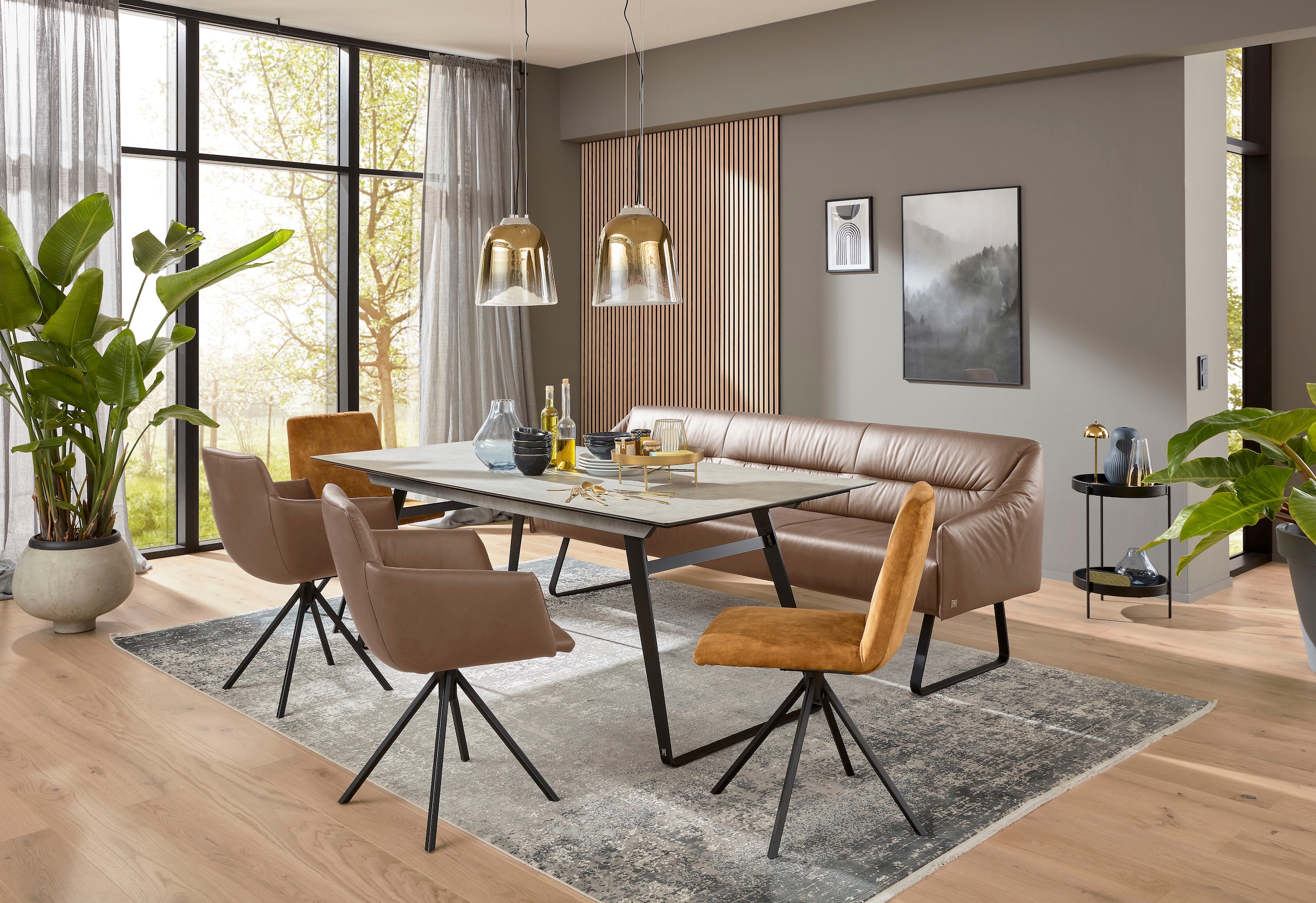 Musterring Essbank "JustB SP500" 1 Stk. tlg. Metallkufe schwarz, verschiede günstig online kaufen