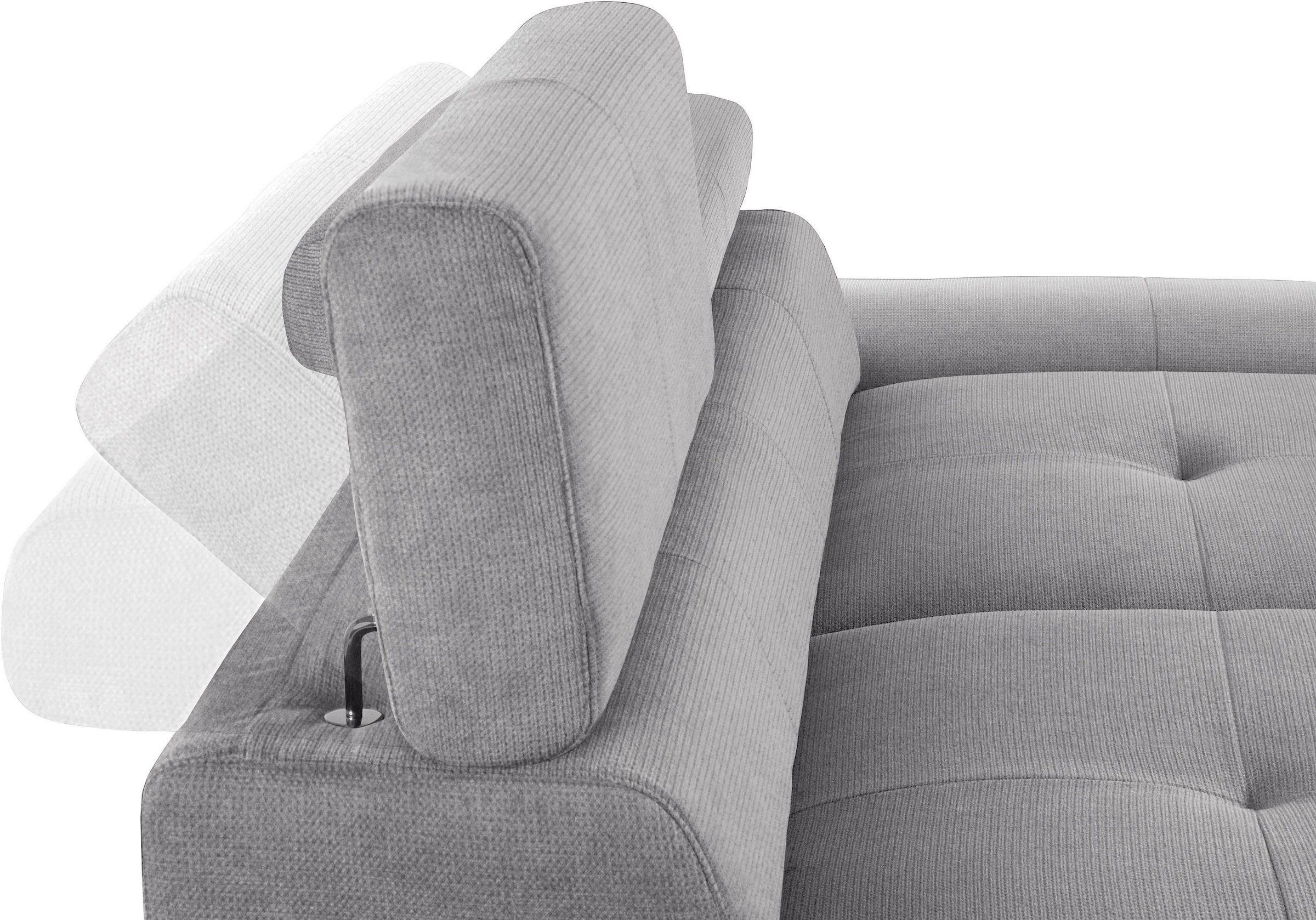 COTTA 3-Sitzer »Enterprise«, Big-Sofa, mit Armteilverstellung & Kopfteilverstellung