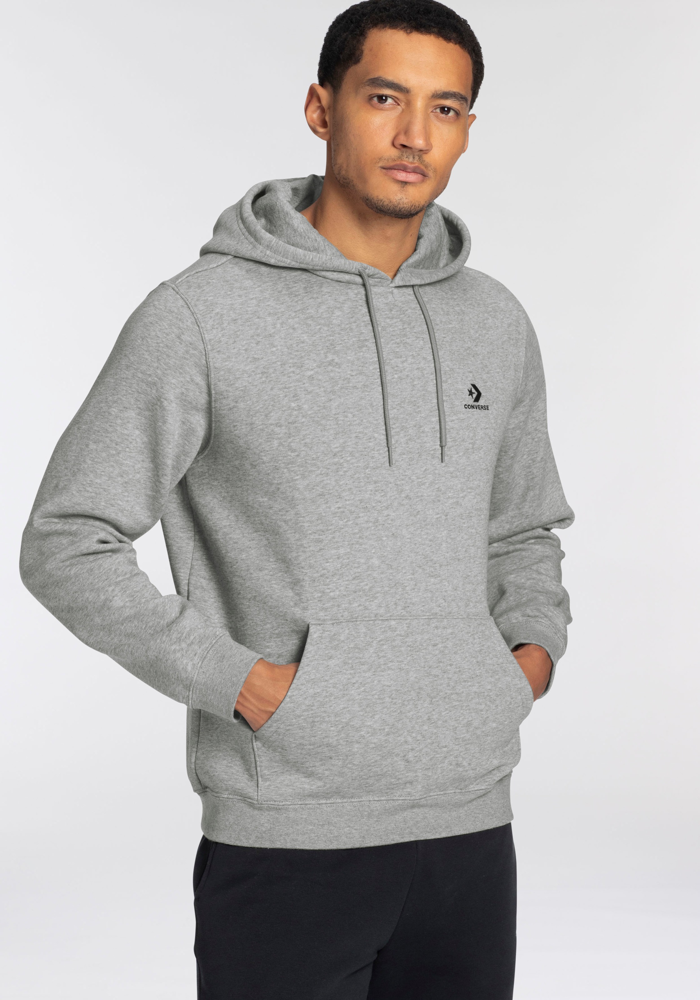 Converse "EMBROIDERED STAR CHEVRON BRUSHED BACK FLEECE HOODIE", Unisex günstig online kaufen