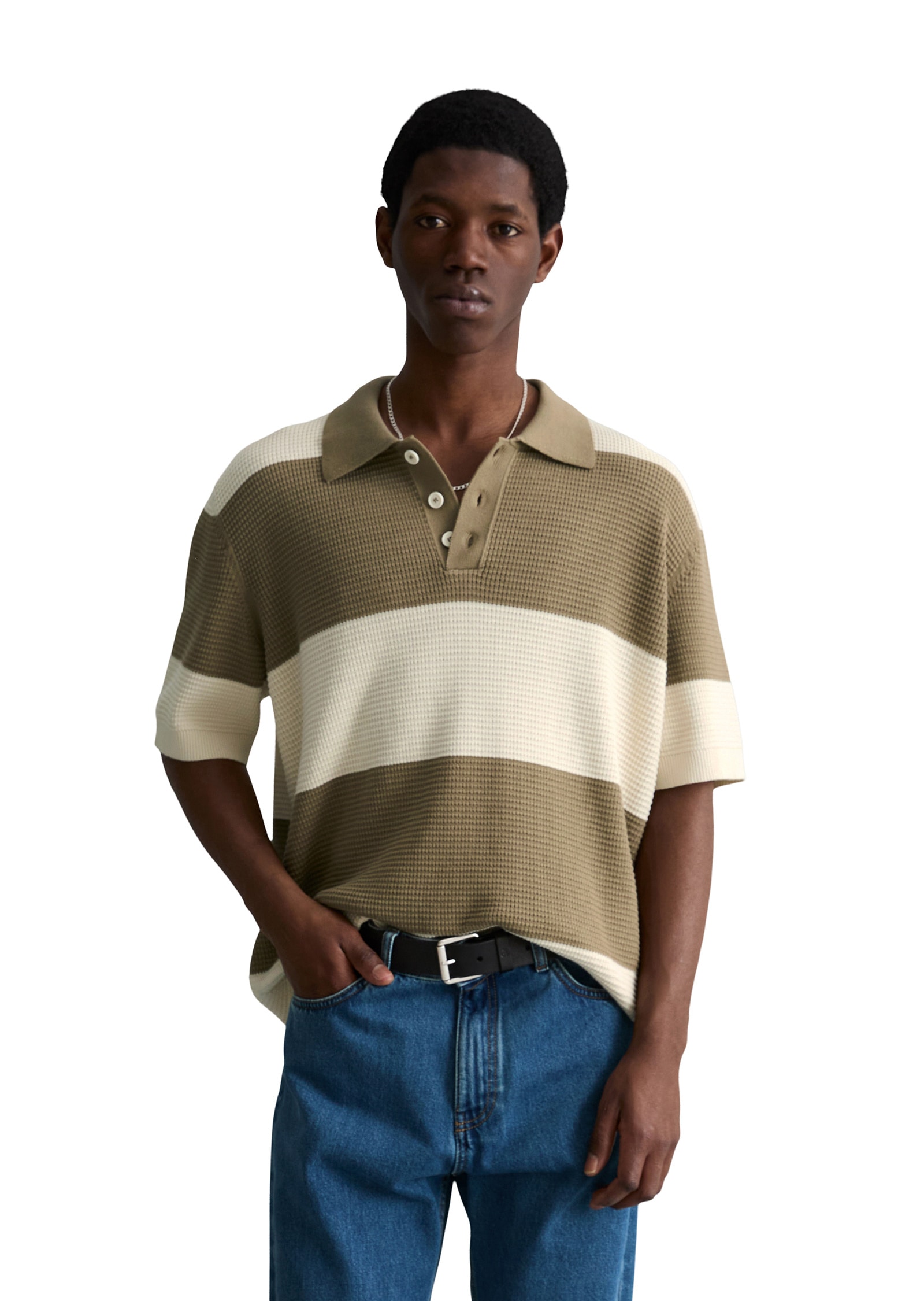 Marc OPolo DENIM Poloshirt "mit Waffelstruktur" günstig online kaufen