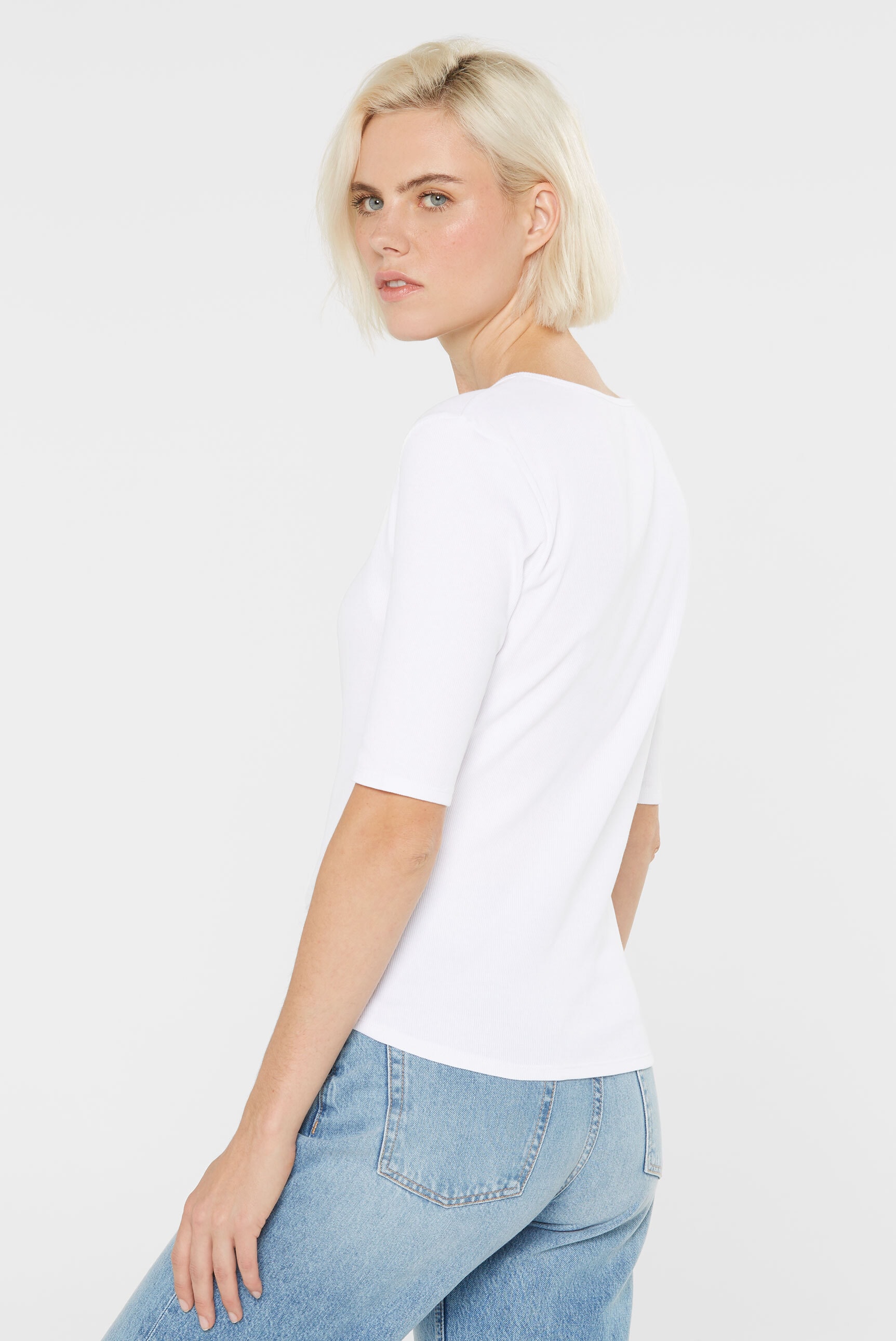 SENSES.THE LABEL Rundhalsshirt, mit Baumwolle