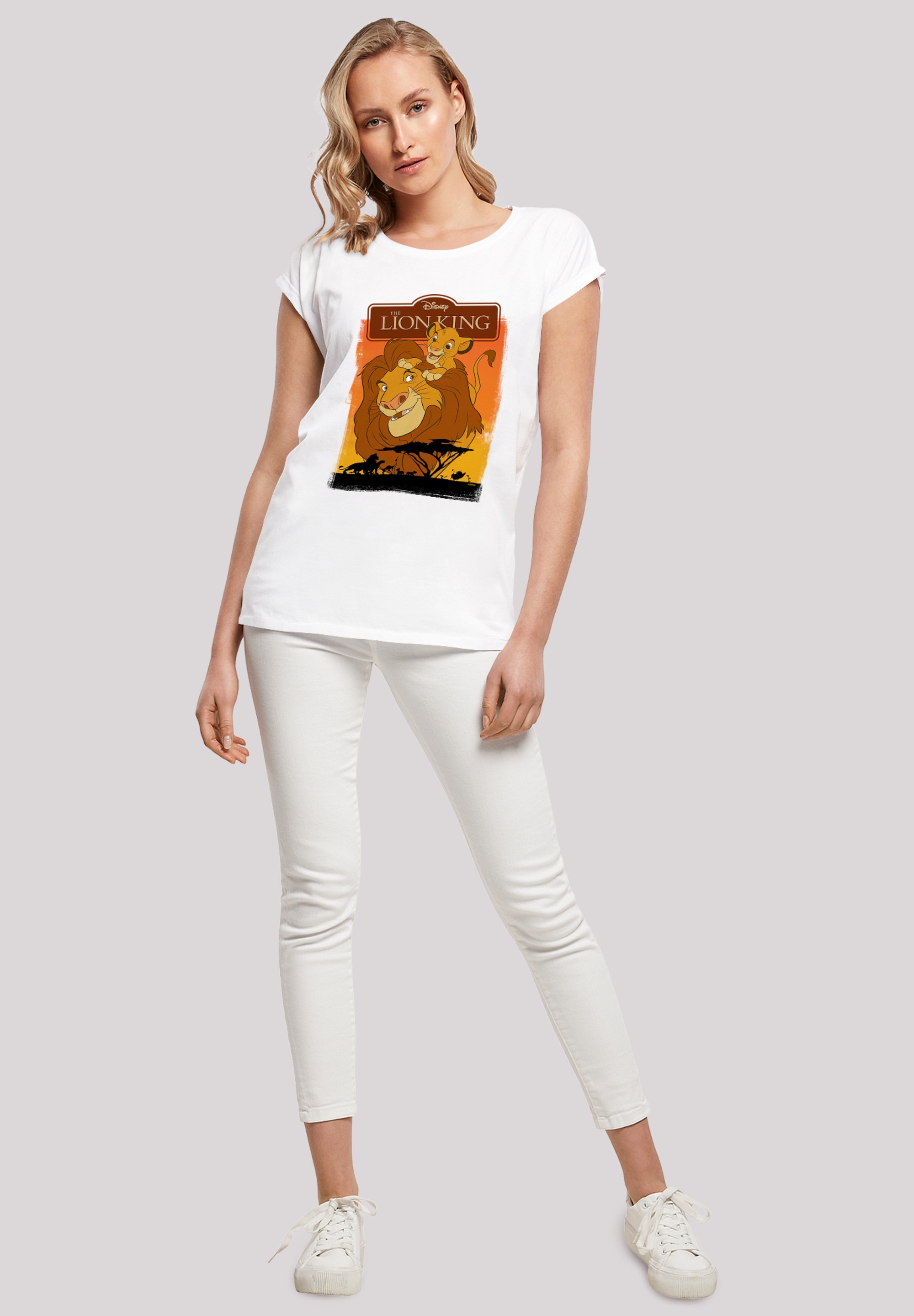 F4NT4STIC T-Shirt »König der Löwen Simba und Mufasa«, Print