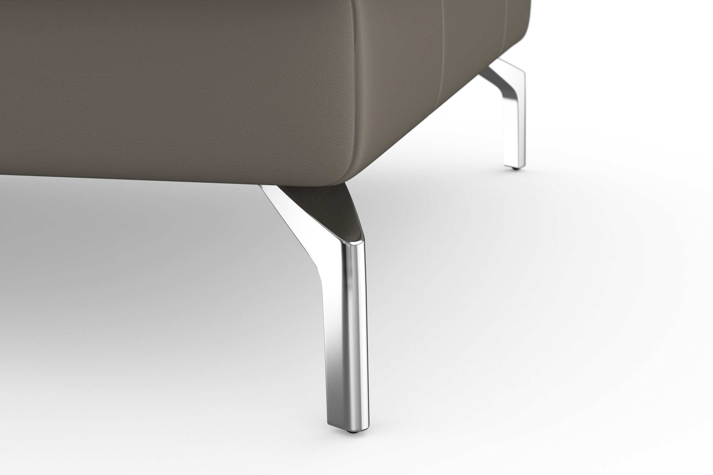 sit&more Wohnlandschaft »Bendigo U-Form«, inklusive Sitztiefenverstellung, Bodenfreiheit 15 cm, in 2 Fußfarben