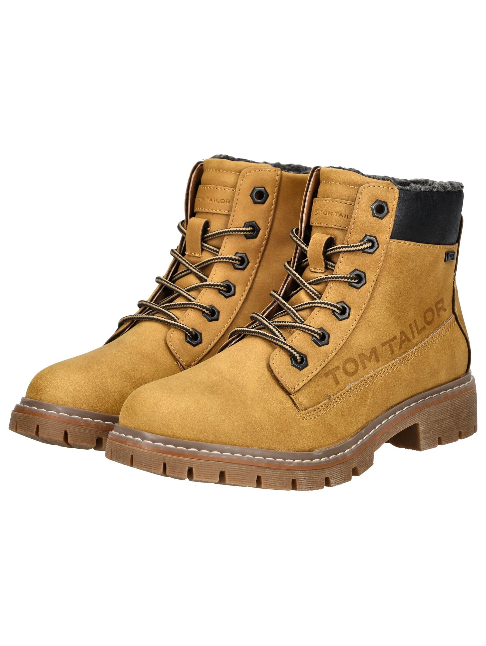 TOM TAILOR Schnürstiefelette »Tom Tailor Stiefelette Lederimitat/Textil«