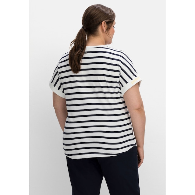 Sheego T-Shirt »Große Größen«, mit überschnittenen Schultern für bestellen  | BAUR