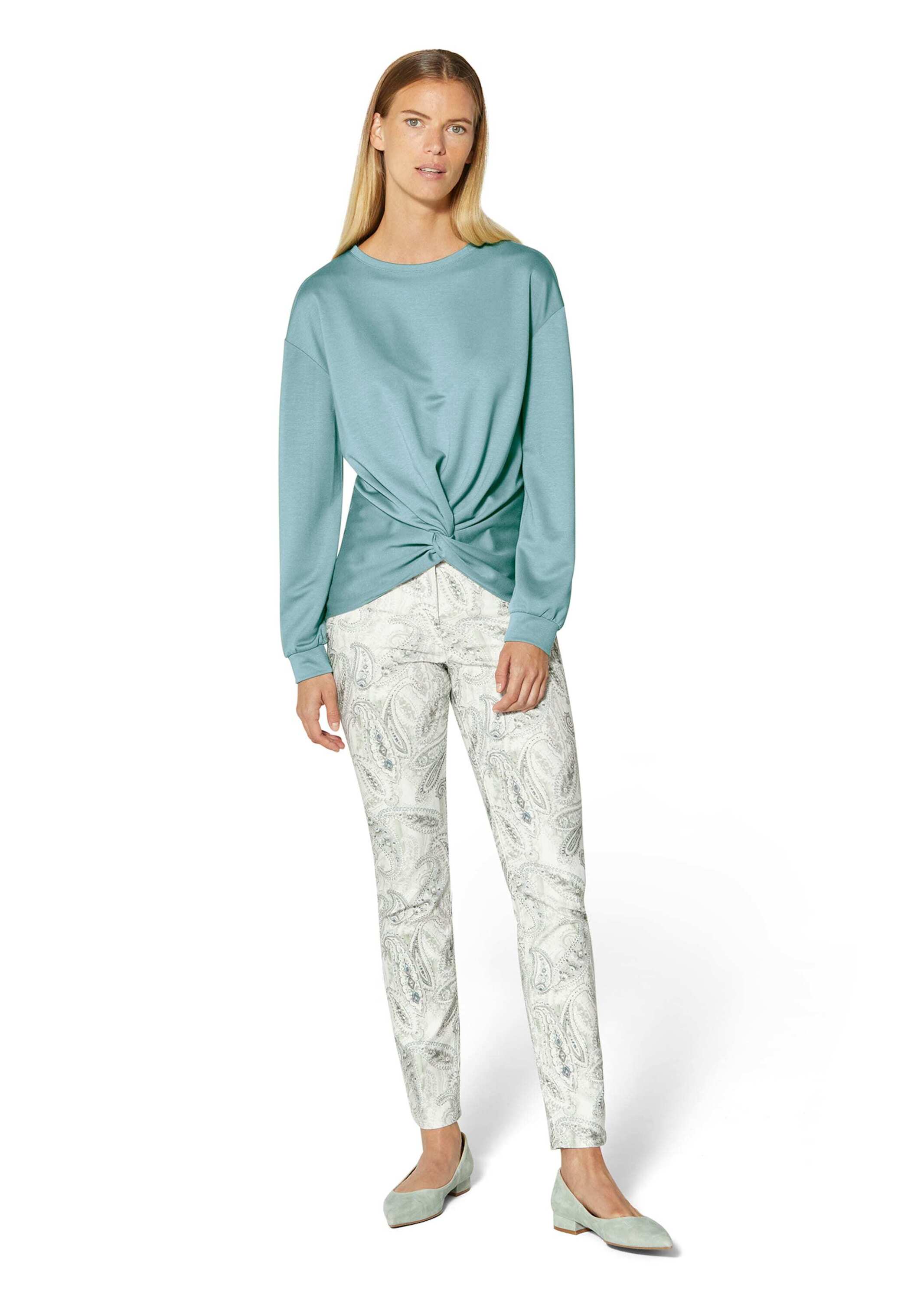 MADELEINE Langarmshirt »Sweatshirt Sweatshirt mit Knoten-Drapierung«