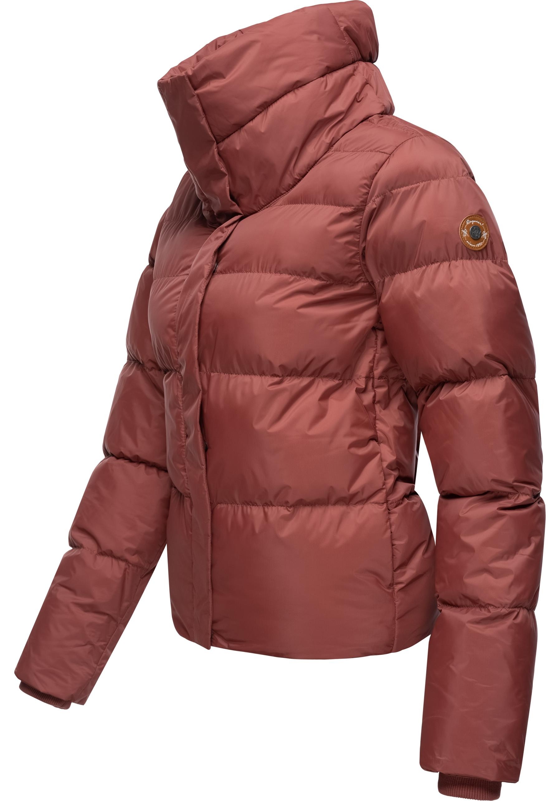 Ragwear Steppjacke "Lunis" ohne Kapuze stylische, cropped Winter Kurzjacke günstig online kaufen