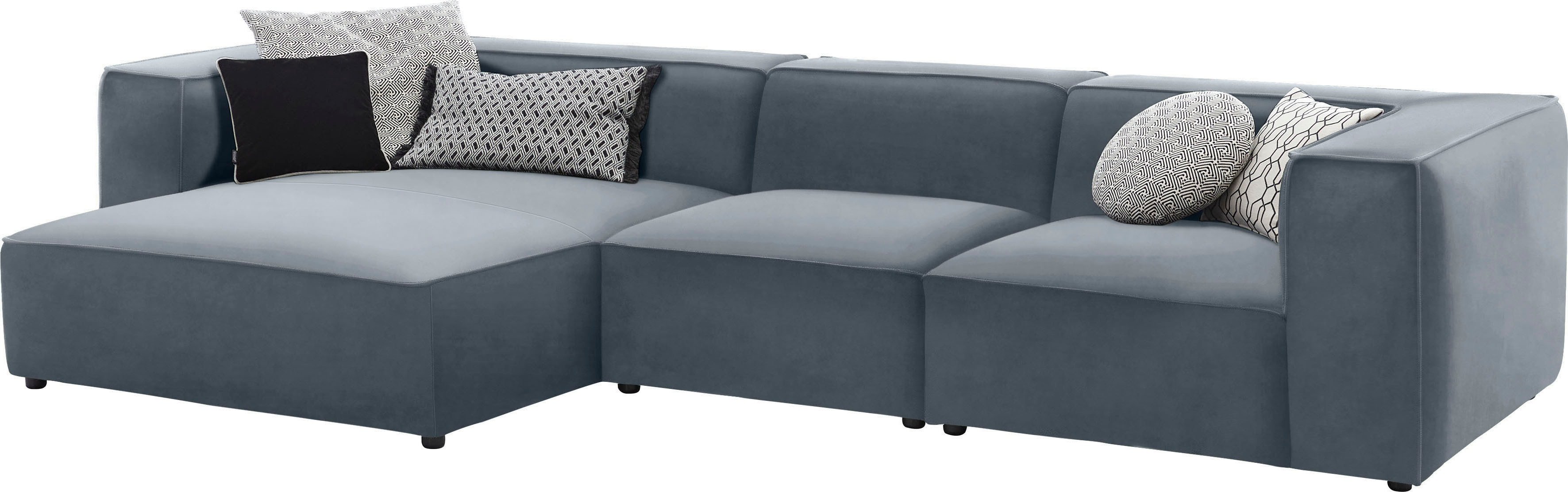 Thumbnail - W.SCHILLIG Ecksofa "around-the-block" mit eleganter Biese, mit Federkern, Breite 341 cm