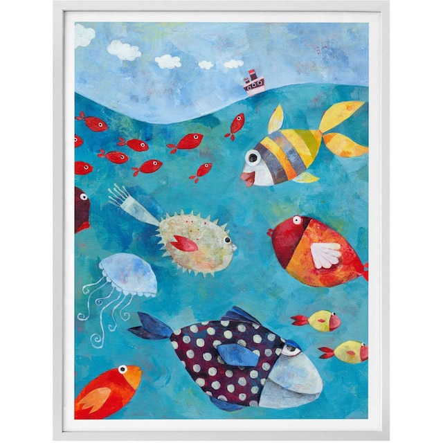 Wall-Art Poster »Märchen Wandbilder Fische im Meer«, Fisch & Meeresfrüchte,  (1 St.), Poster, Wandbild, Bild, Wandposter bestellen | BAUR