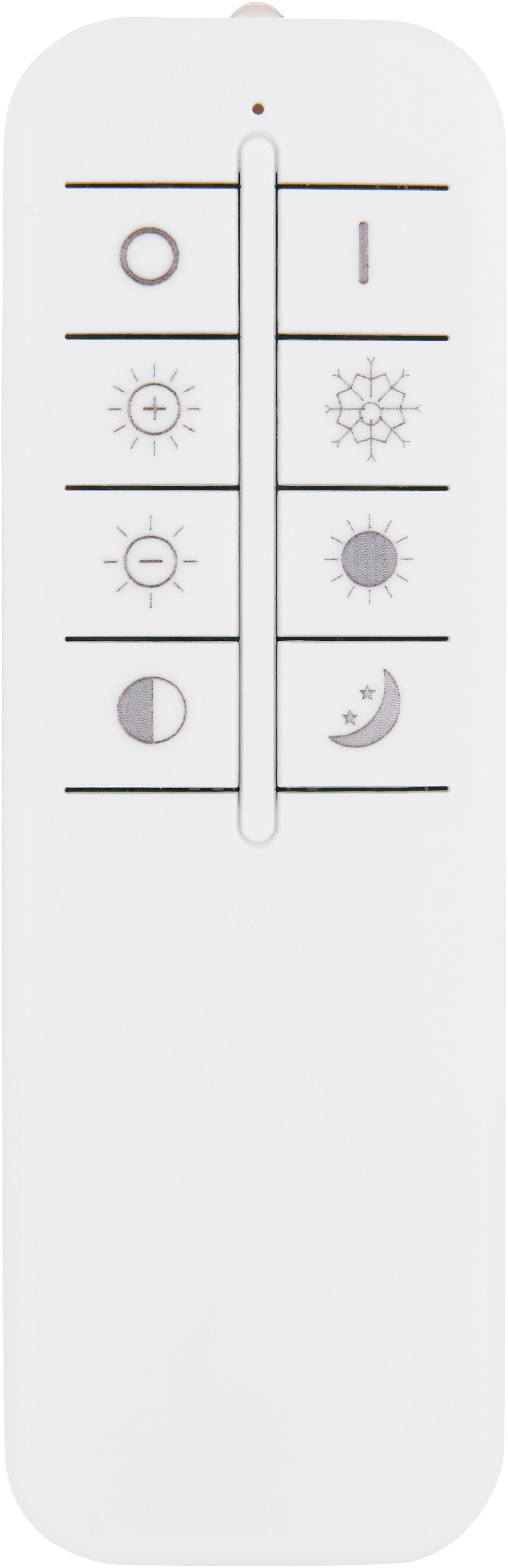 GLOBO LIGHTING Deckenleuchte »RODERICK« LED-Modul 1 Stk. Deckenleuchte Weiß/Opal, dimmbar, LED 55W, Fernbedienung