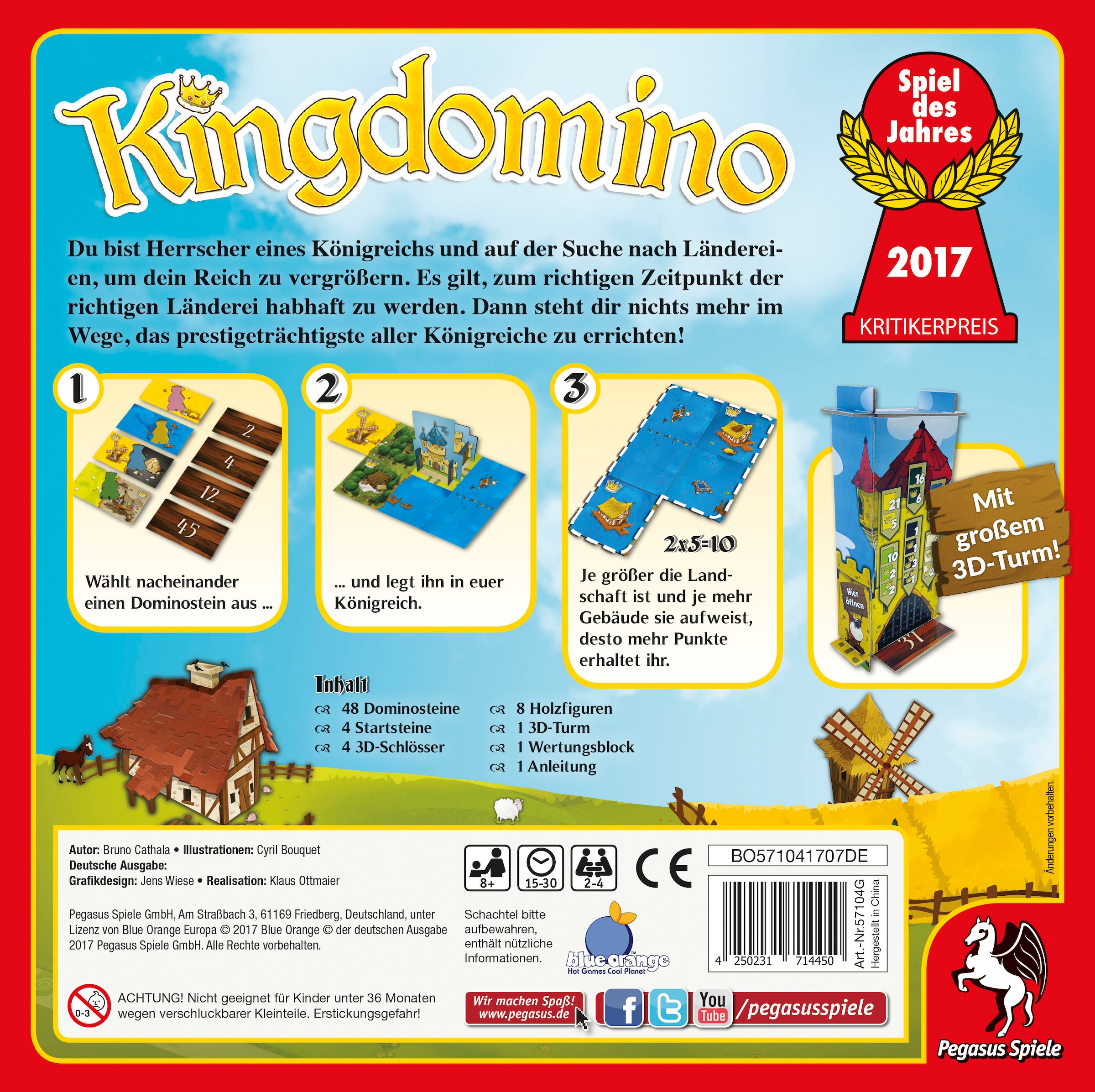 Pegasus Spiele Spiel »Kingdomino Revised Edition« Made in Europe