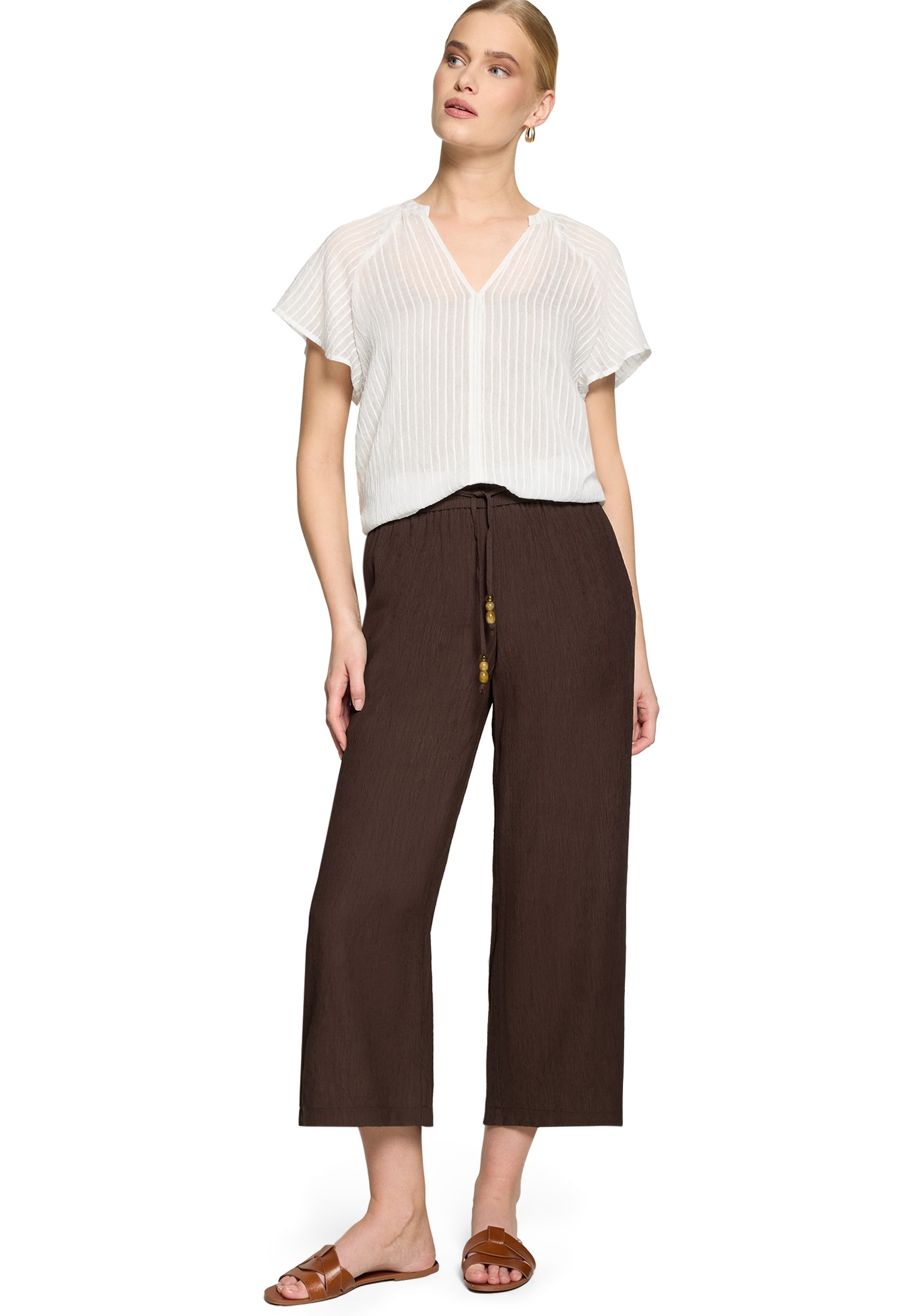 Zero Klassische Bluse »Damen mit V-Ausschnitt«