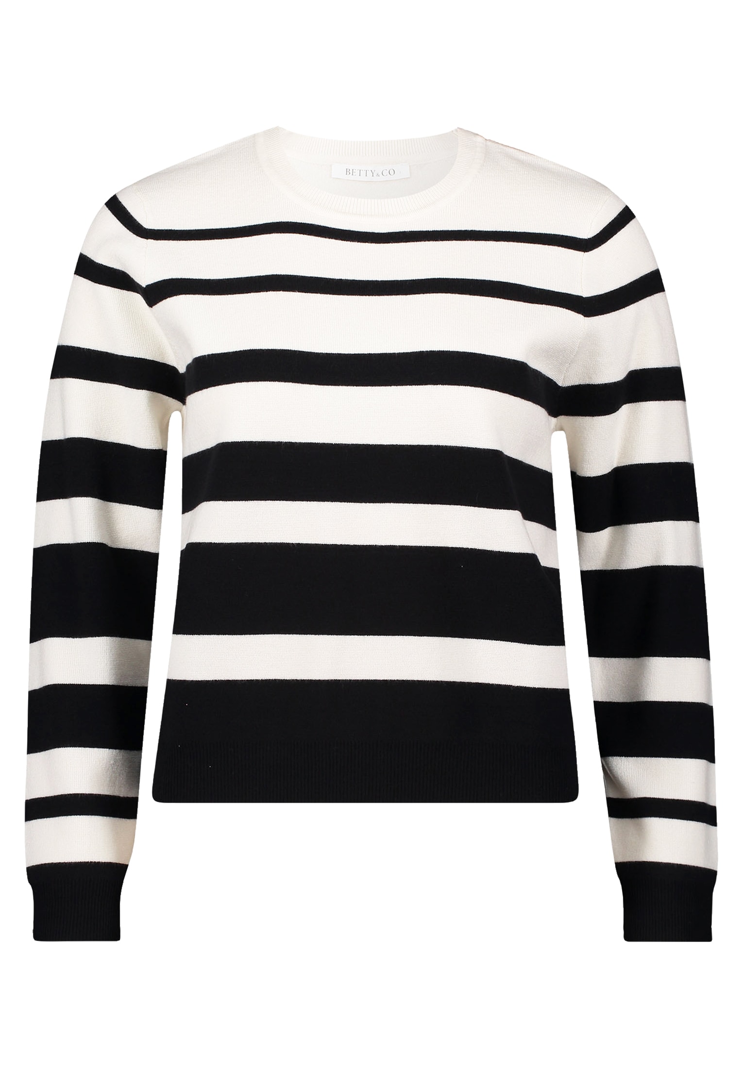 Betty&Co Strickpullover »Betty & Co Strickpullover mit Streifen«, (1 tlg.)
